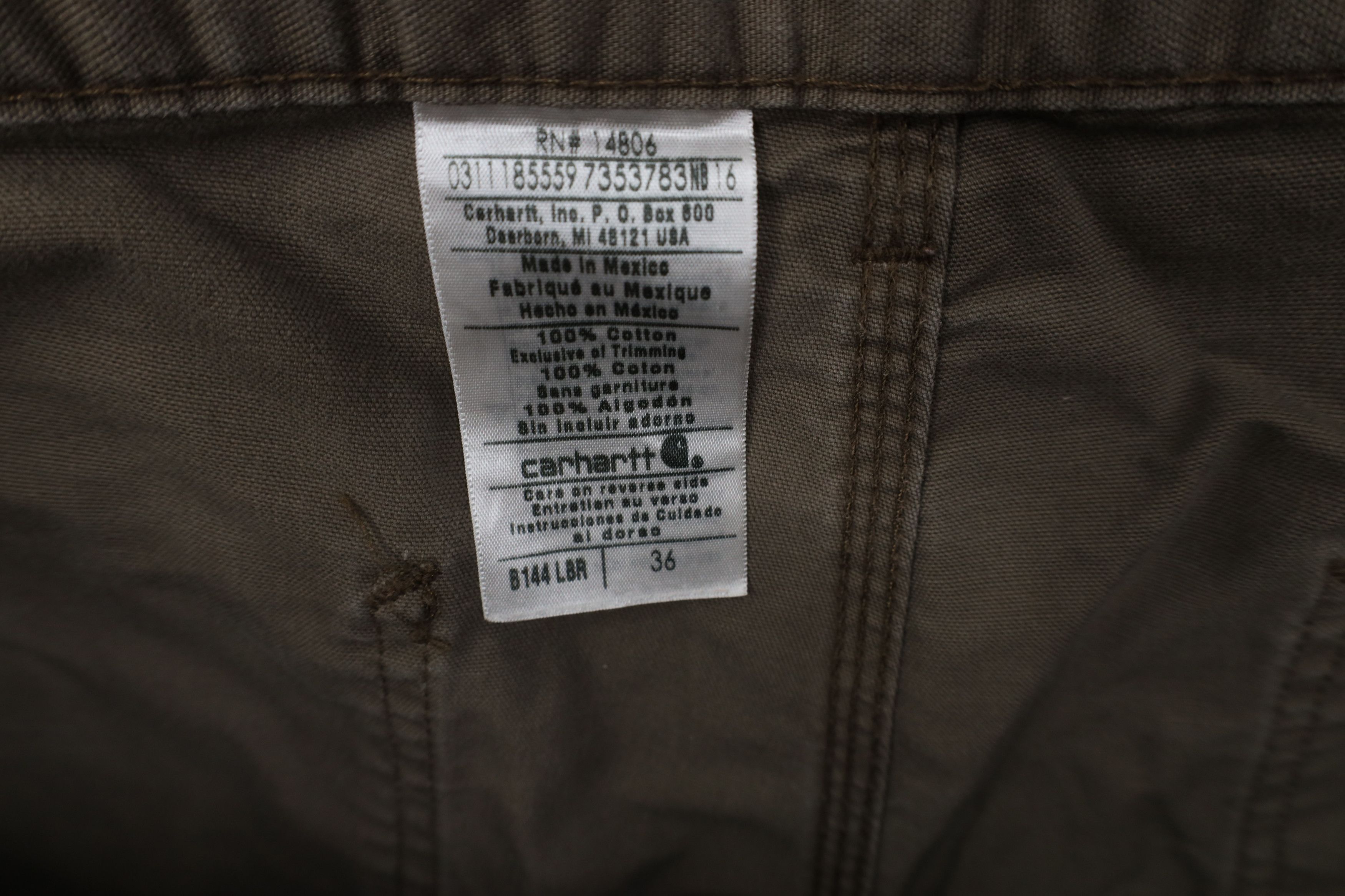 Carhartt Vintage Y2K Carhartt Above Knee Relaxed Fit Shorts Brown Size US 36 / EU 52 - 6 Thumbnail
