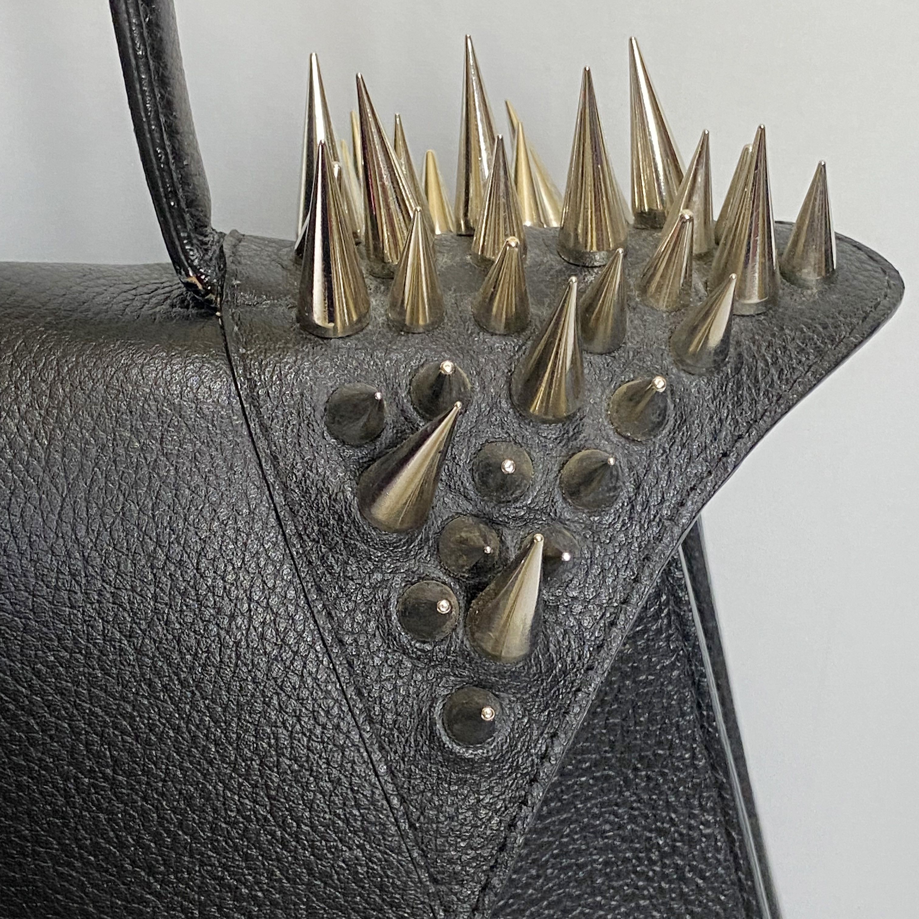 Other LYA LYA The Vault Black Leather Spiked Top Handle Bag Size ONE SIZE - 9 Thumbnail