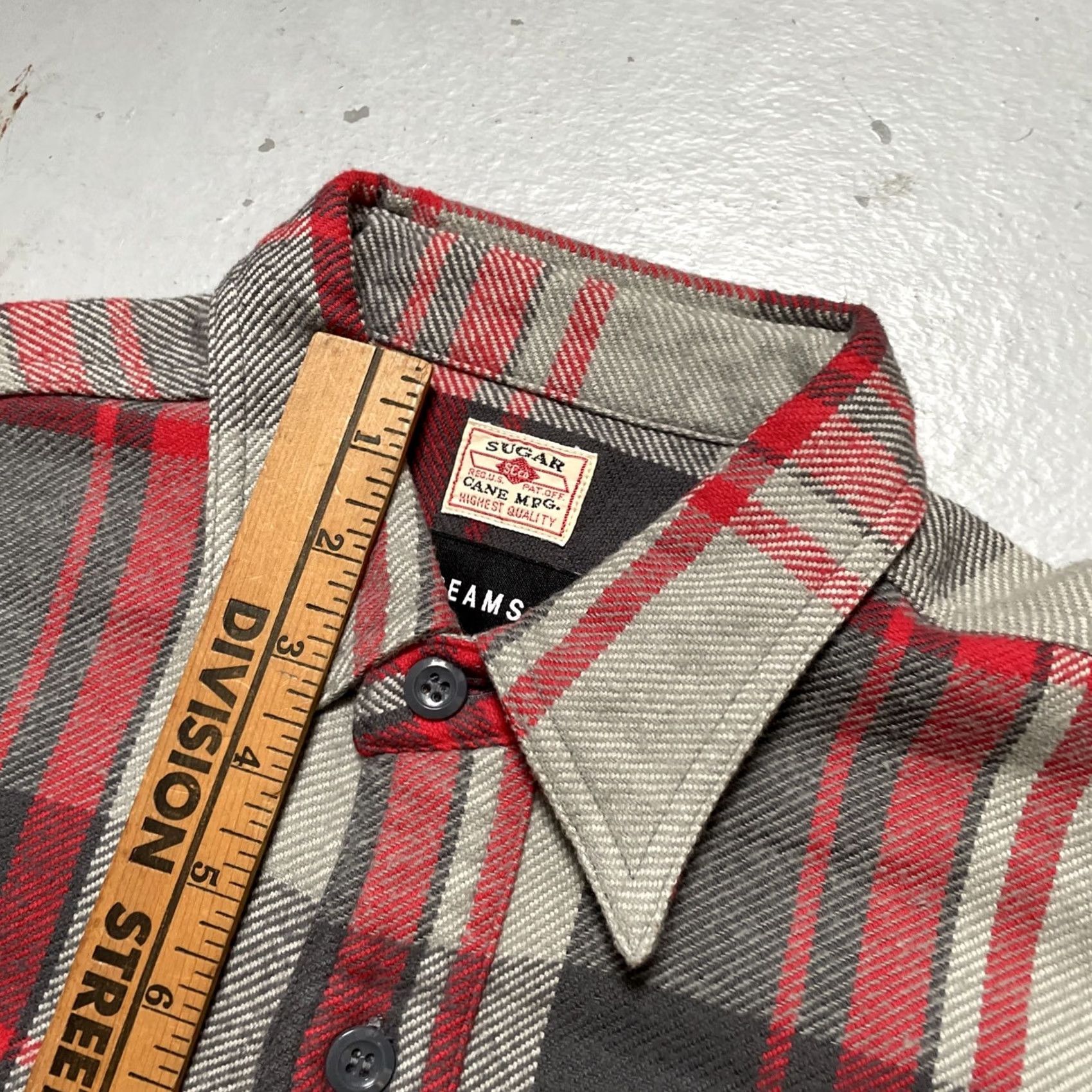 Sugar Cane Beams Shirt M Sugar Cane Heavy Cotton Plaid Flannel Work Made Japan Size US M / EU 48-50 / 2 - 4 Thumbnail
