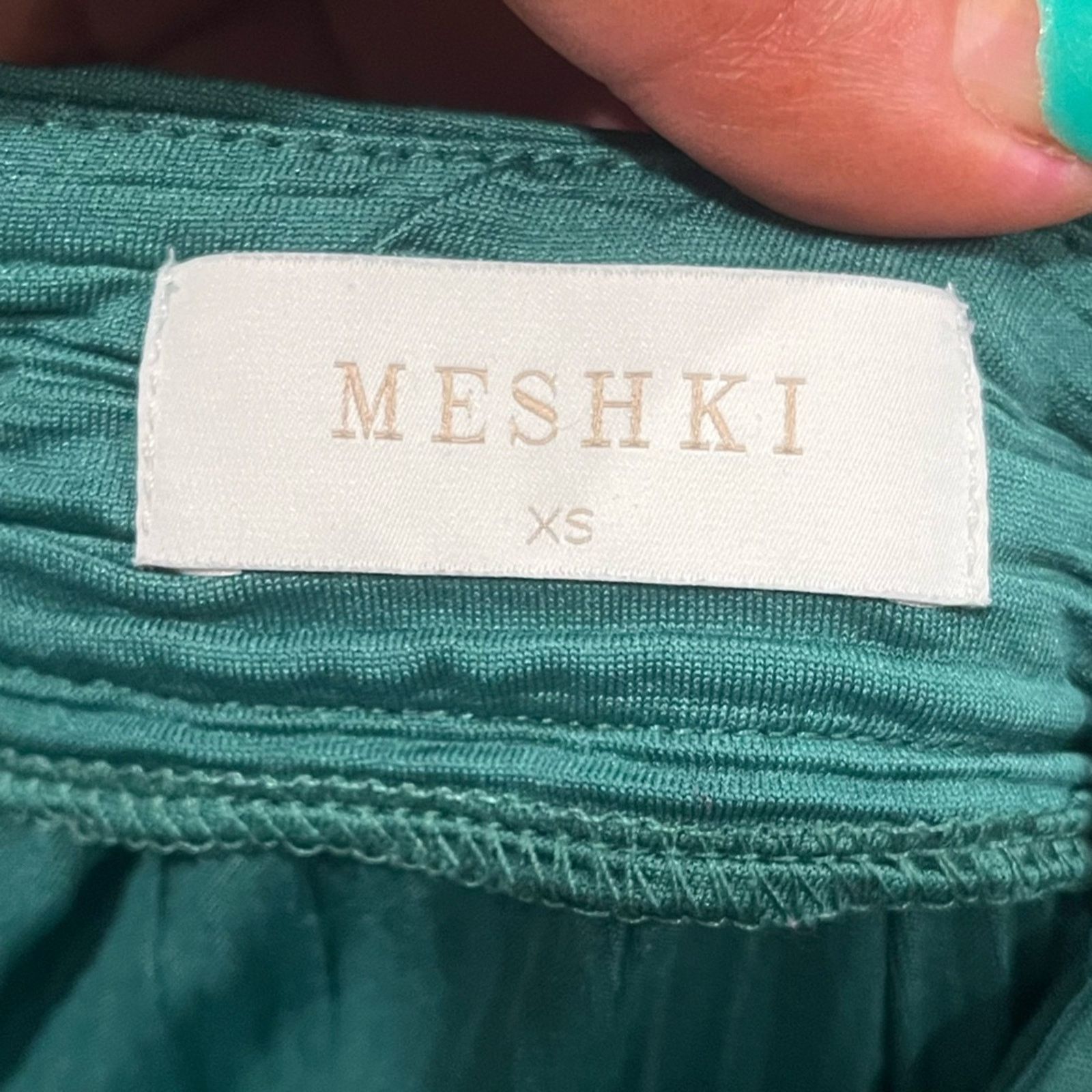 Vintage Meshki Womens Flare Pants Crinkle Pleated Slit Hem Size XS Size 24" / US 00 / IT 34 - 5 Thumbnail
