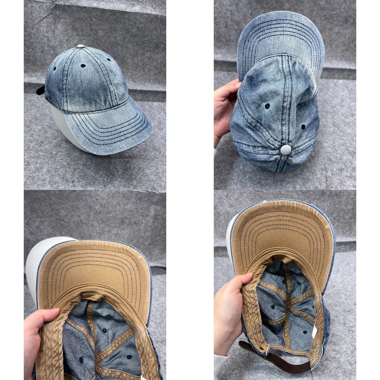 Walmart Walmart Hat Cap Strap Back Adult One Size Blue Denim Cotton Outdoors Size ONE SIZE - 8 Thumbnail