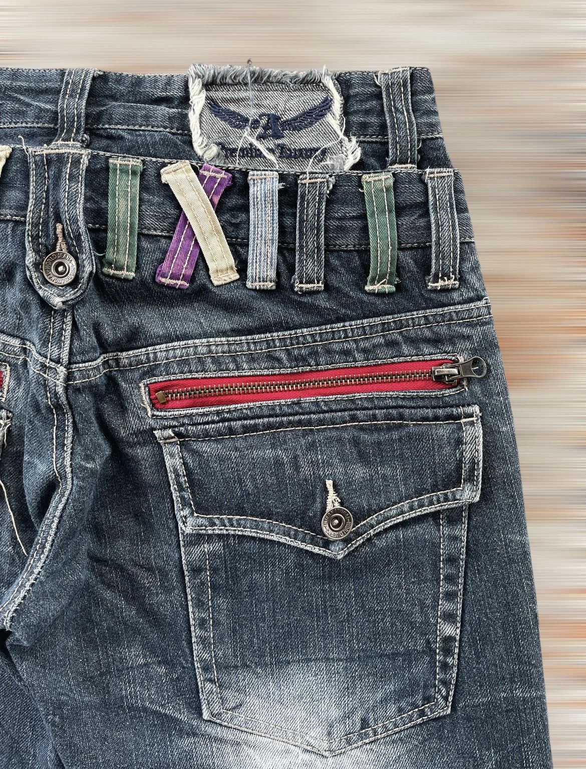 Fashion Victim × If Six Was Nine × Vintage ANTFUI DOUBLE WAIST JEANS Size US 28 / EU 44 - 6 Thumbnail