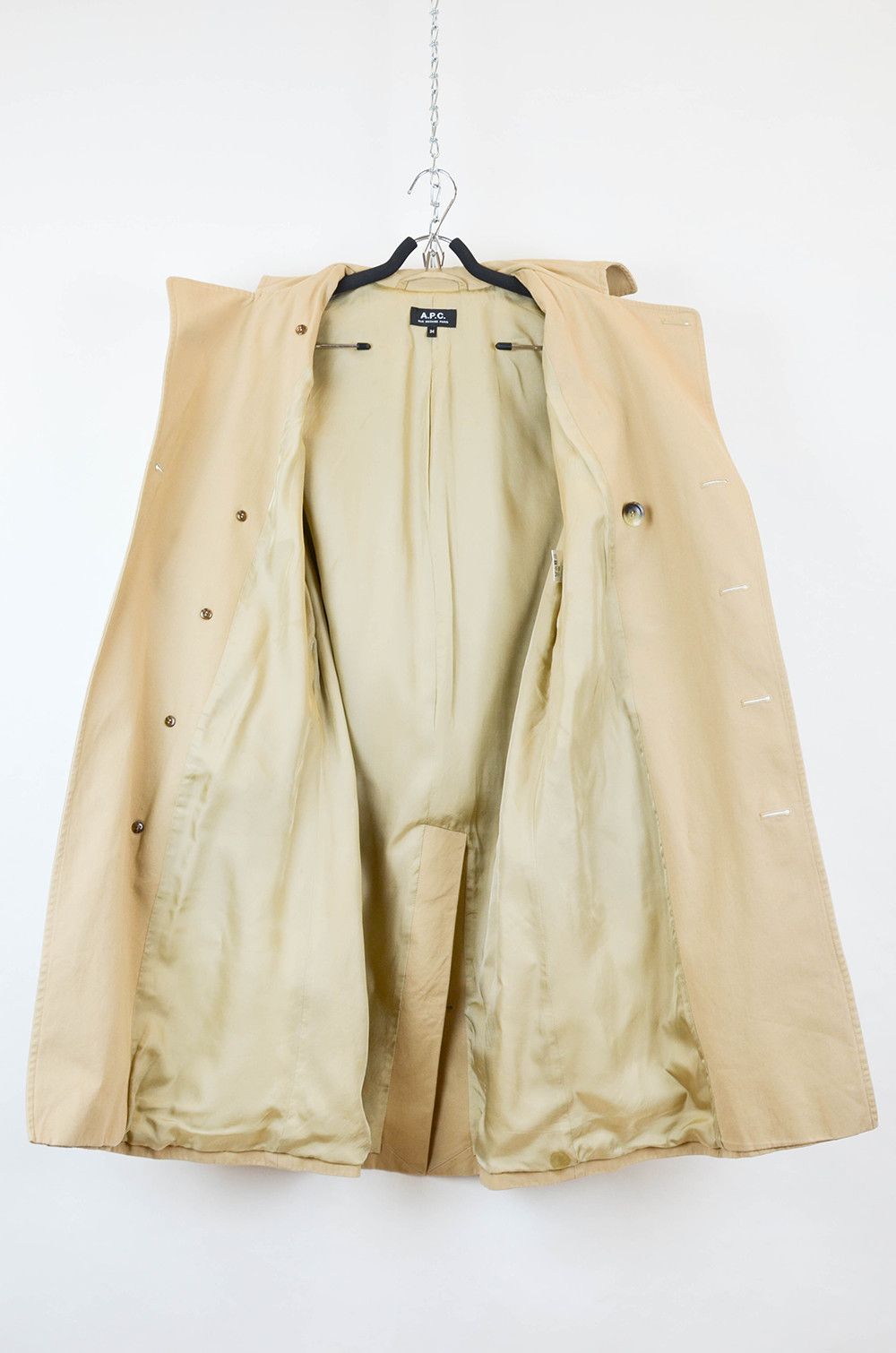 A.P.C. A.P.C. Beige Trench Coat – Size 34 – Classic Double Breasted Size S / US 4 / IT 40 - 15 Thumbnail