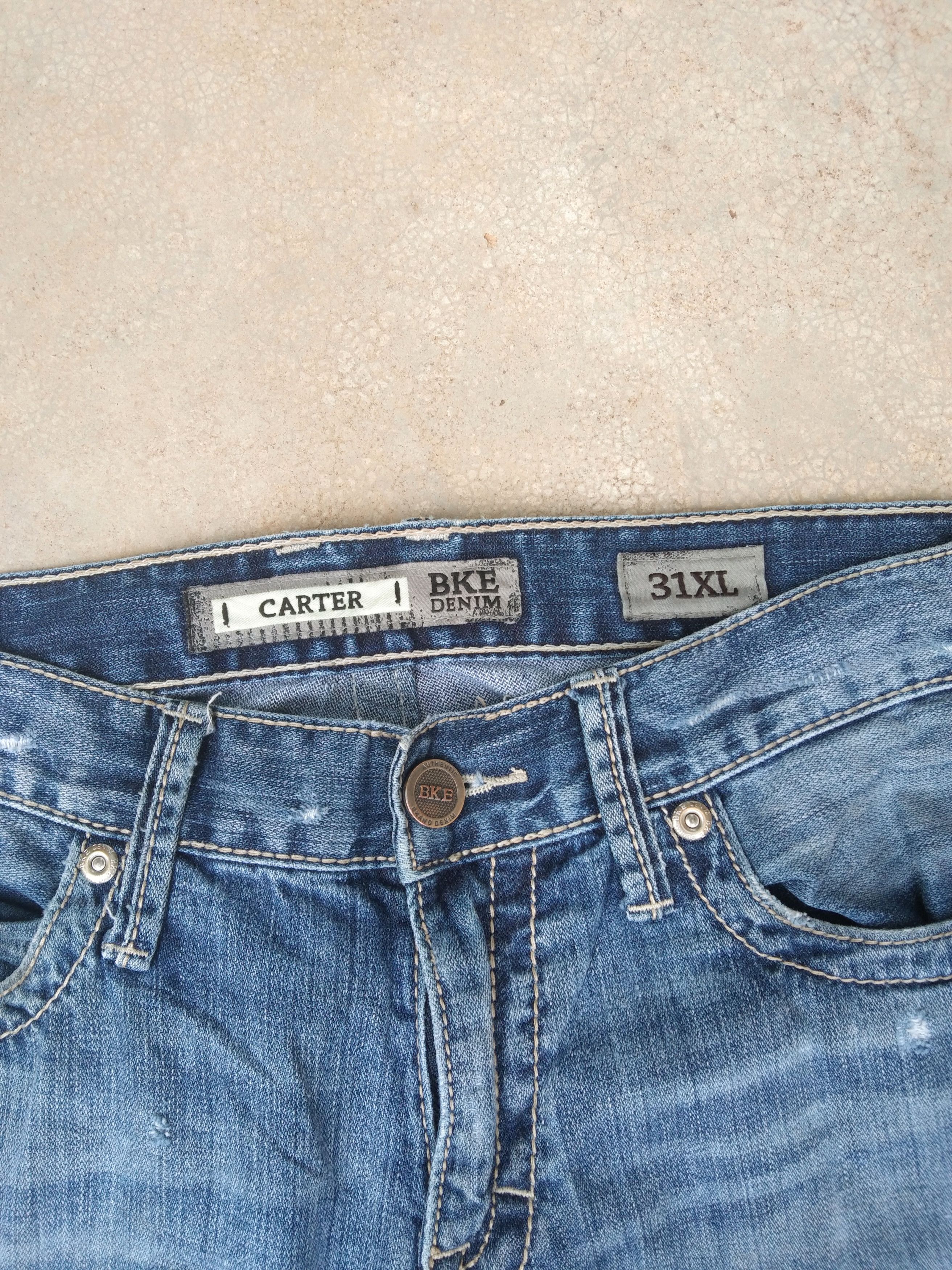 Jean Vintage BKE Denim Carter Boot Cut Distressed Jeans 31x35 Size US 31 - 5 Thumbnail