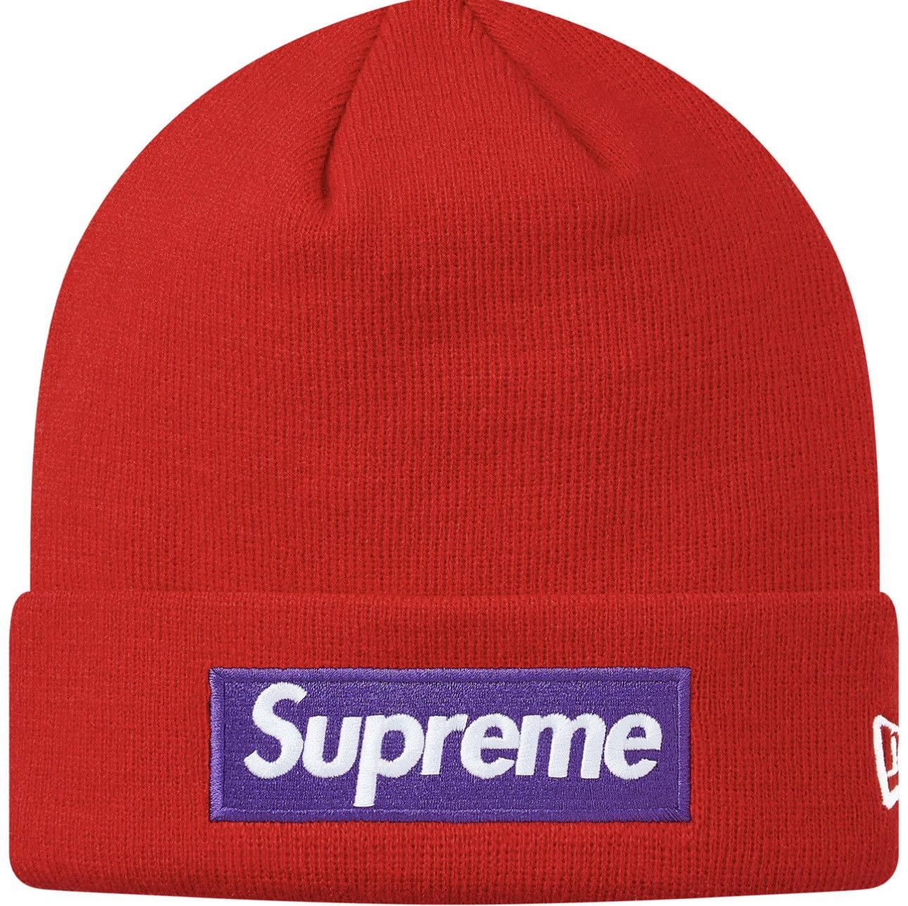 New Era × Supreme FW17 Supreme New Era Box Logo Beanie Red Size ONE SIZE - 13 Thumbnail