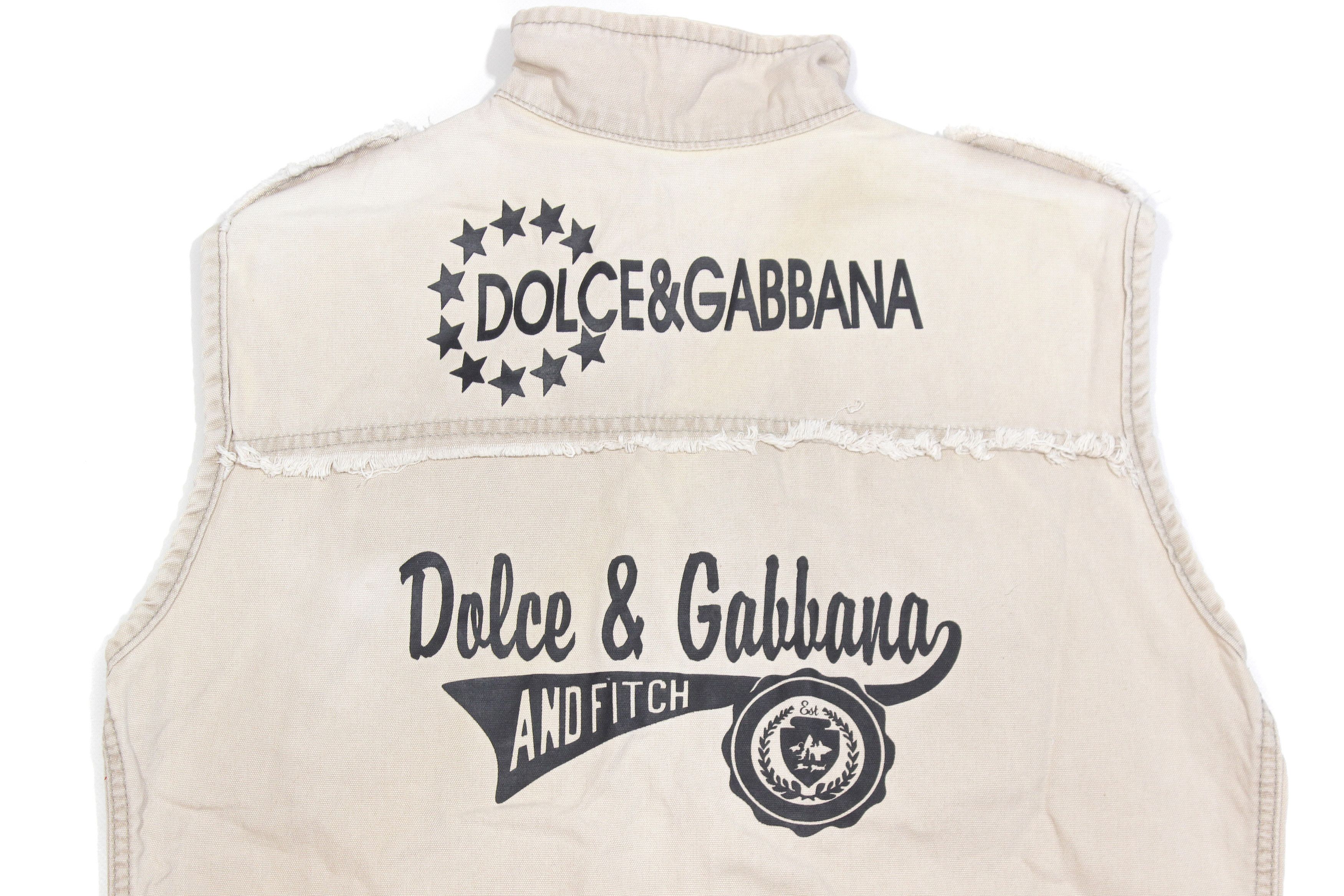 Dolce & Gabbana 90S DG Big Logo Y2K Vest Vintage Size US M / EU 48-50 / 2 - 4 Thumbnail