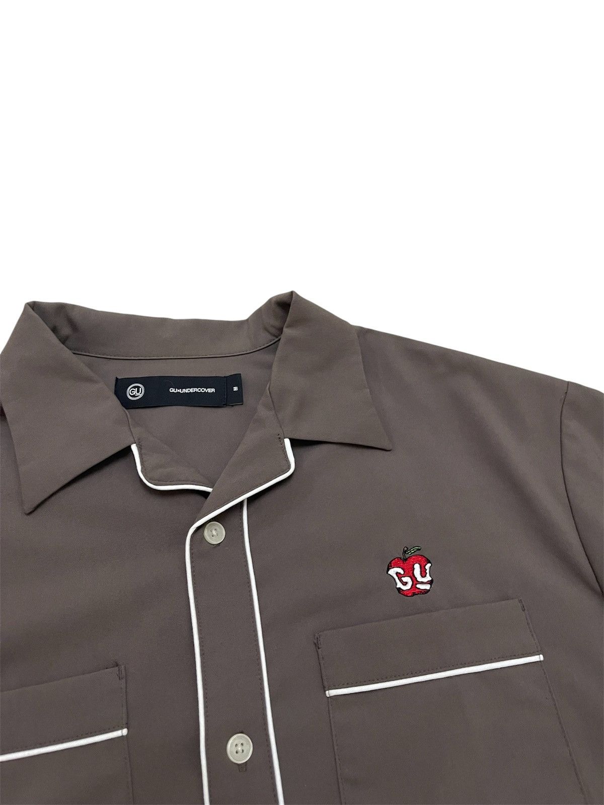 GU × Undercover GU x Undercover SS21 Piping Open Collar Shirt Size US L / EU 52-54 / 3 - 3 Thumbnail