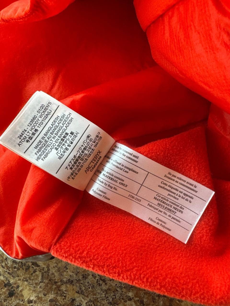 Arc'teryx Arc’teryx Atom LT Jacket Red Hooded Insulated Women Size US L / EU 52-54 / 3 - 11 Thumbnail