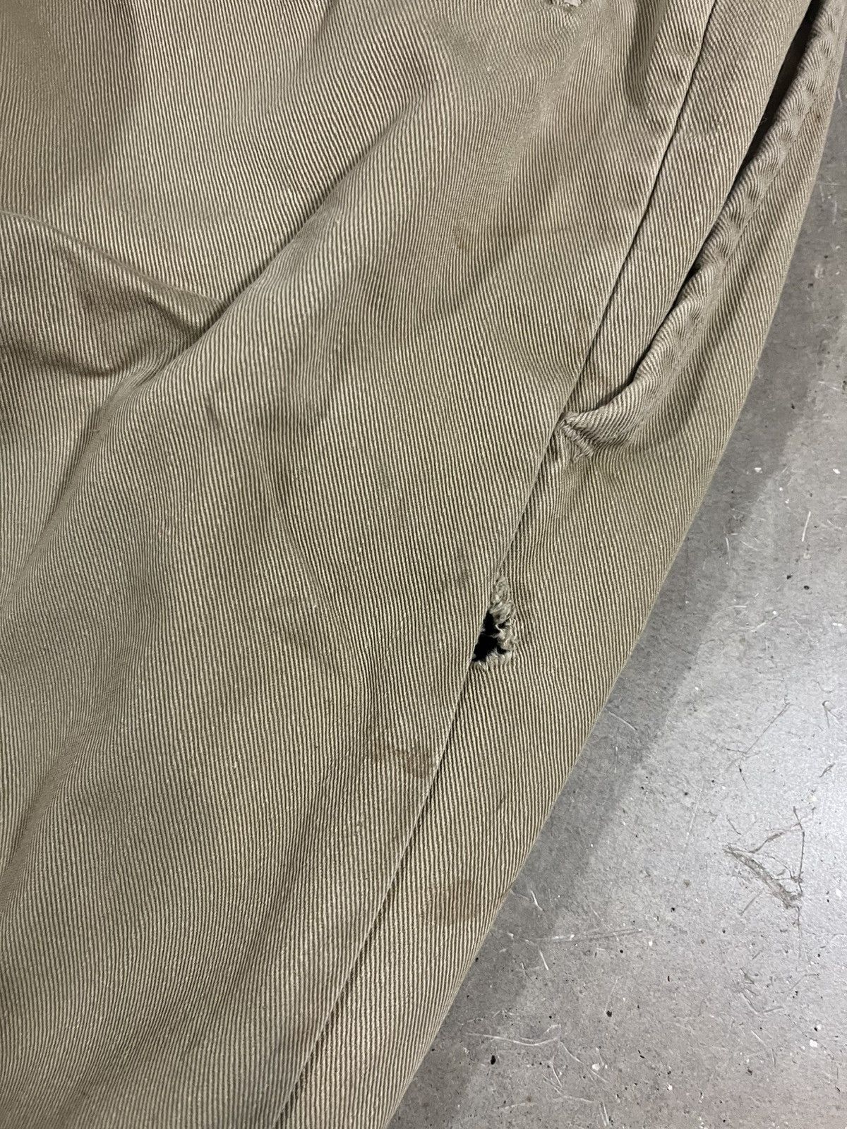 Vintage Vintage 50s Cotton Khaki Pants Faded Distressed 29x28 Size US 29 - 6 Thumbnail