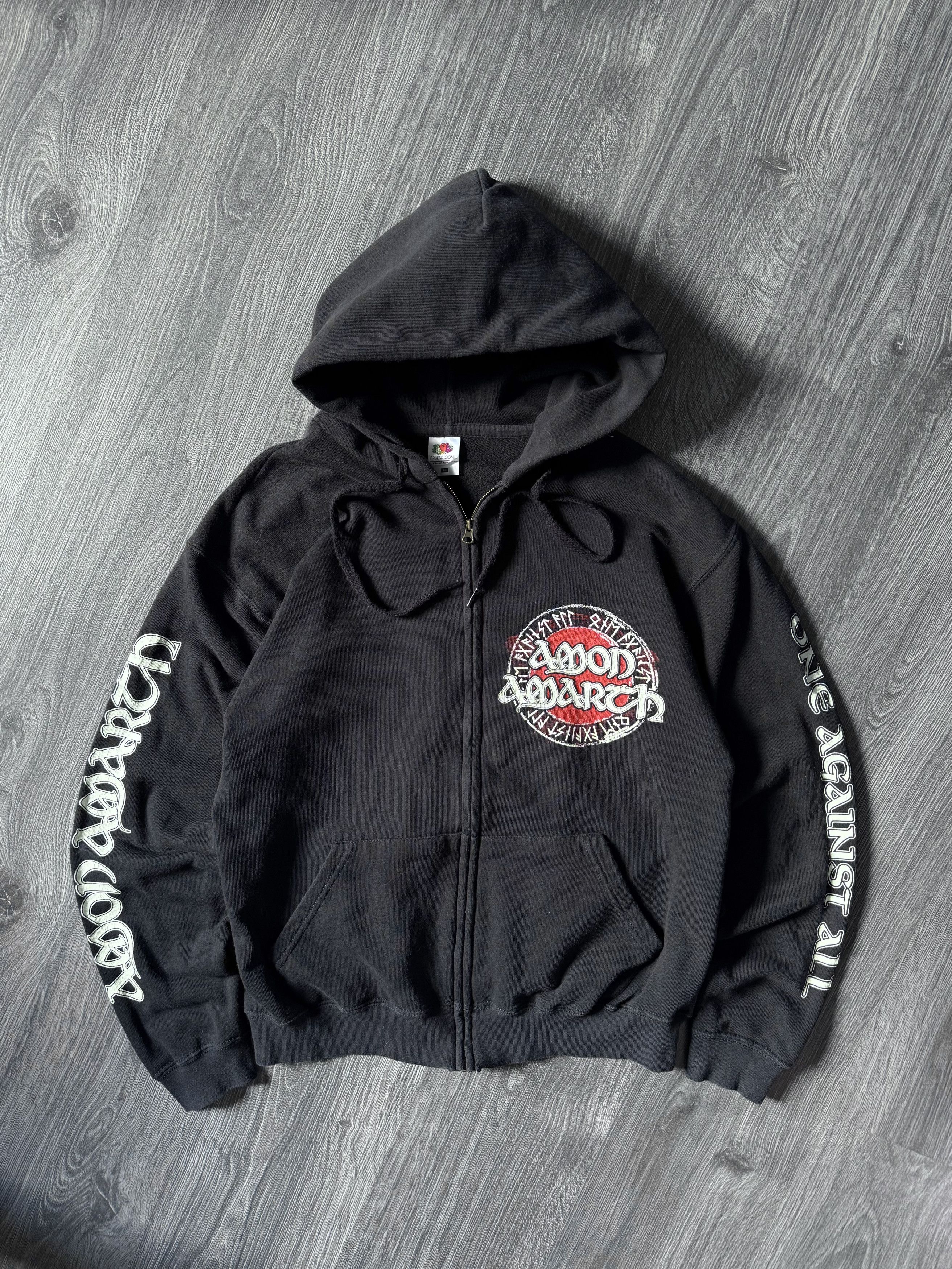 Band Tees Vintage Amon Amarth One Against All Zip Up Hoodie Size US S / EU 44-46 / 1 - 2 Thumbnail