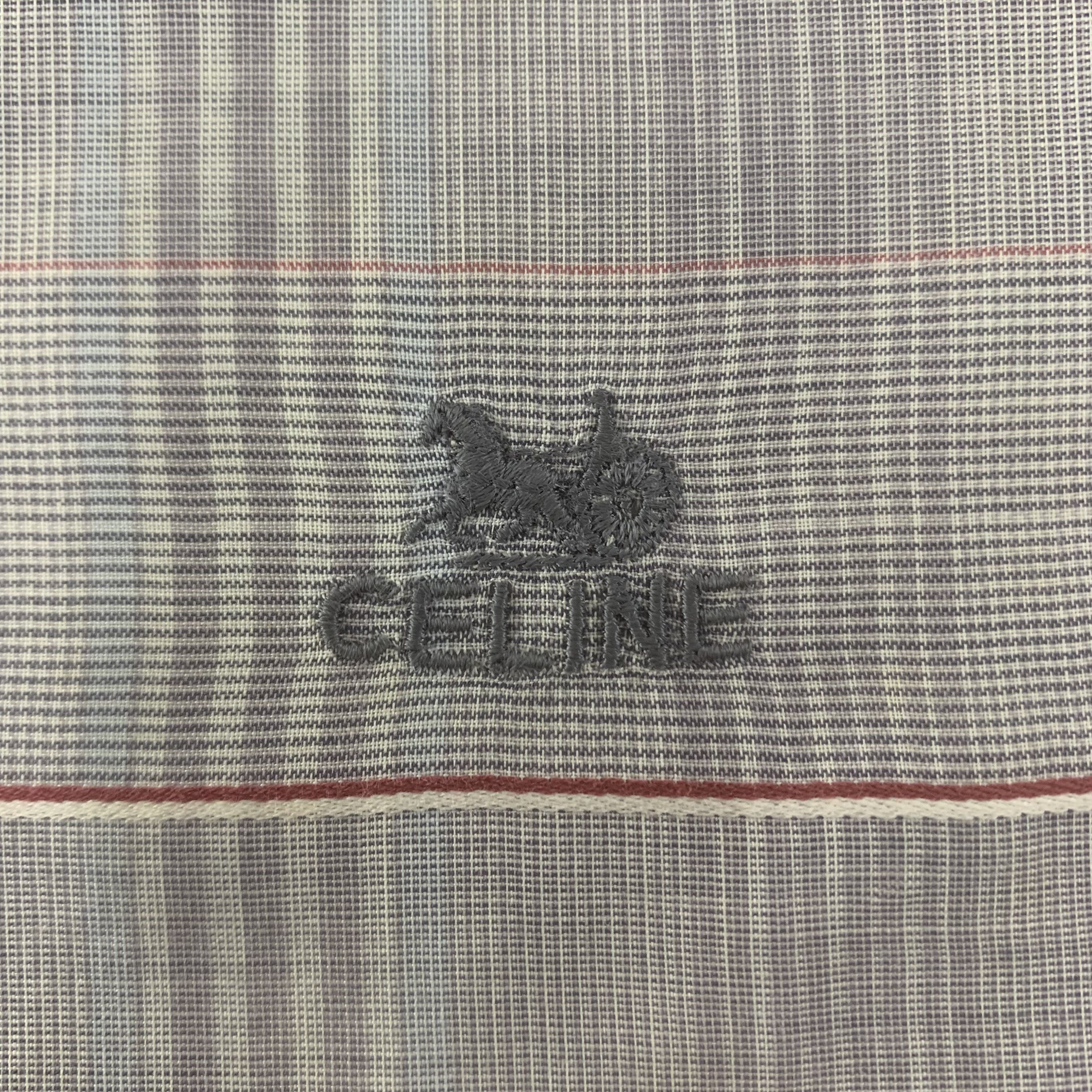 Celine Celine Handkerchief Bandana Neckerchief Pocket Square TB1111 Size ONE SIZE - 4 Thumbnail