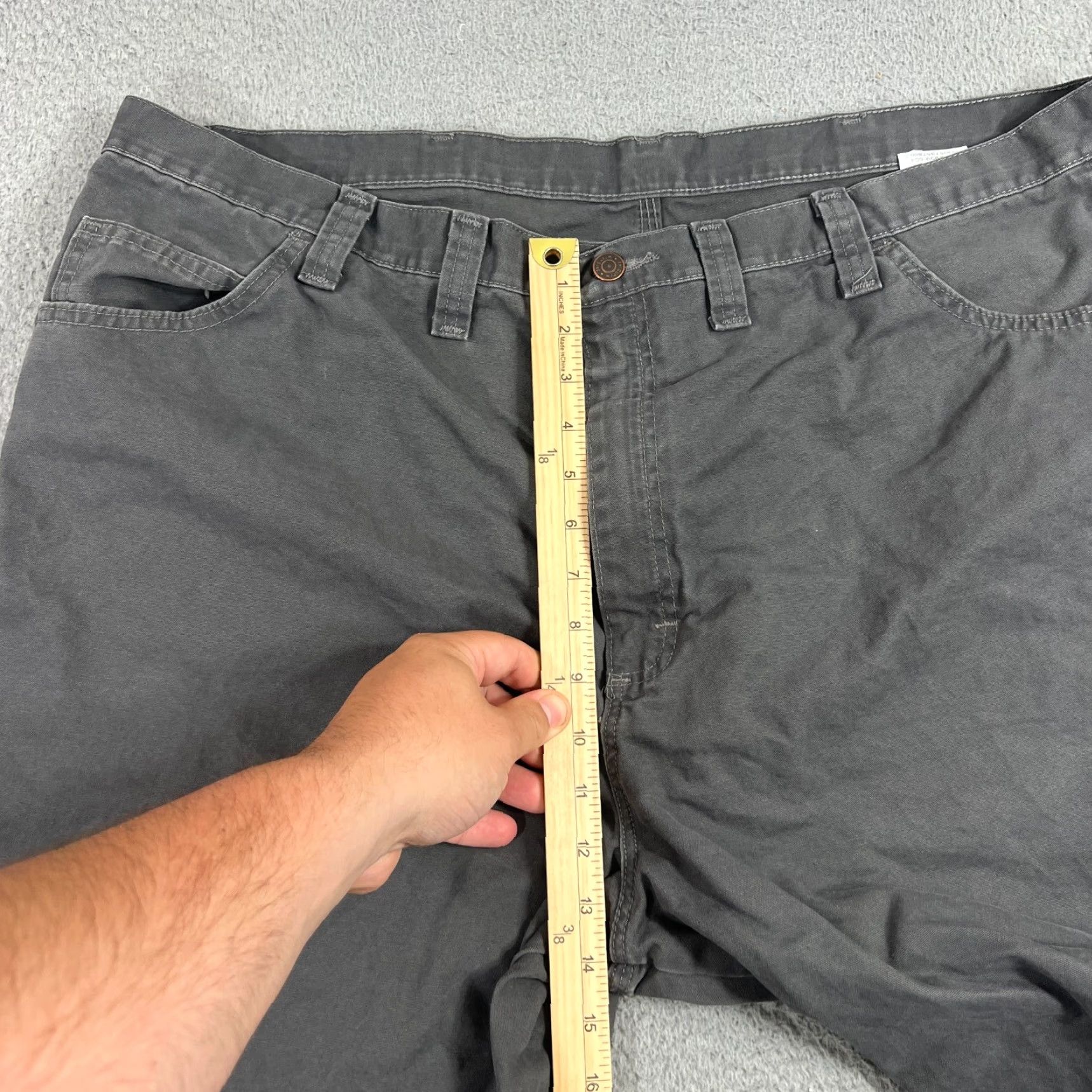 Wrangler VINTAGE Wrangler Carpenter Shorts Mens Size 44 Gray Workwear Cargo Denim Size US 44 / EU 60 - 4 Thumbnail