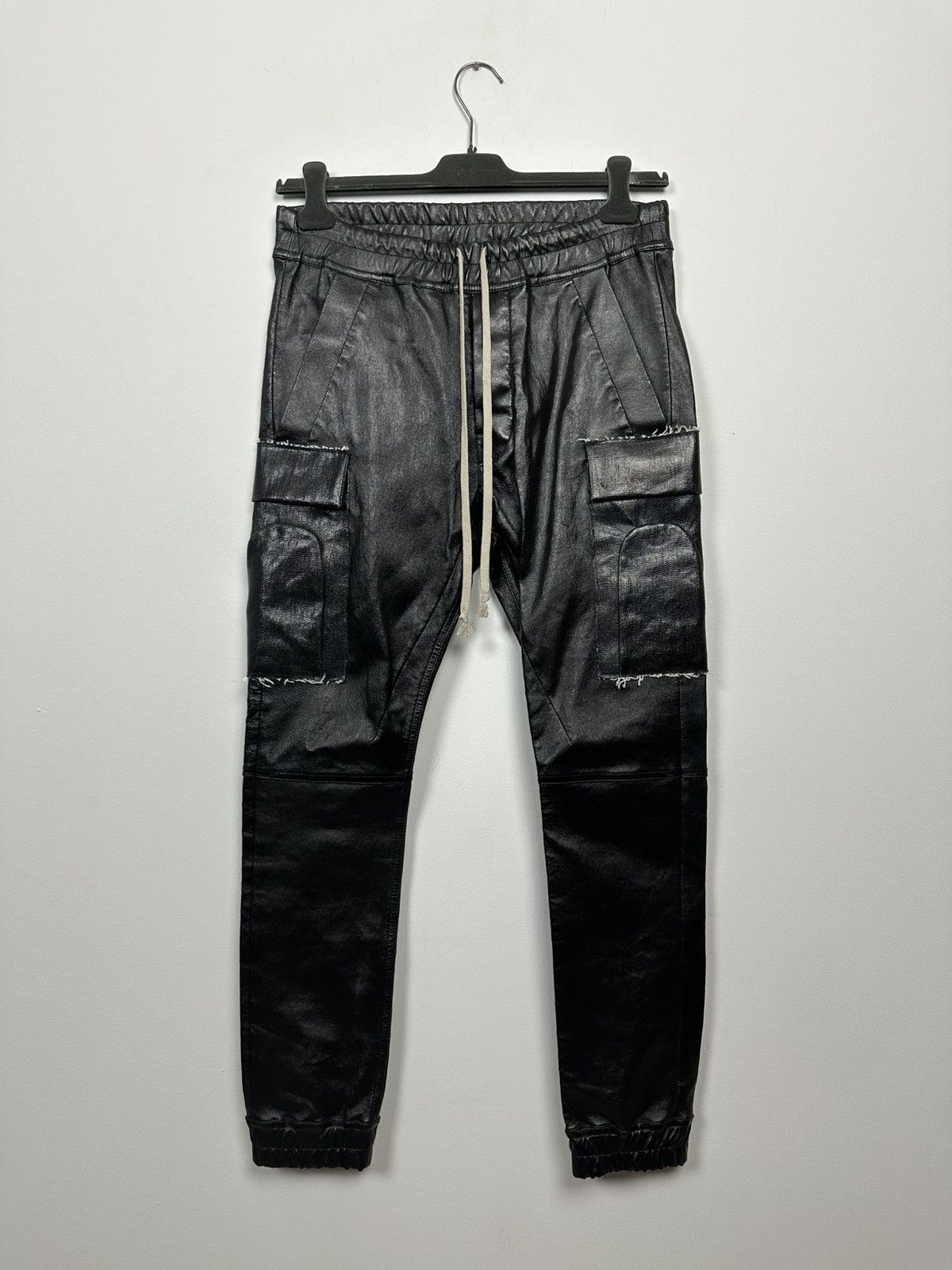 Rick Owens FW19 ‘LARRY’ Leather Cargojogs Size US 32 / EU 48 - 1 Thumbnail