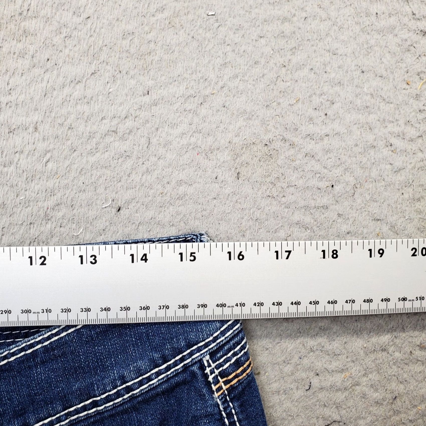 Vintage Seven7 Capri Jeans Women's 30 Navy Denim Pockets Straight Leg Jeans Size 30" / US 8 / IT 44 - 5 Thumbnail
