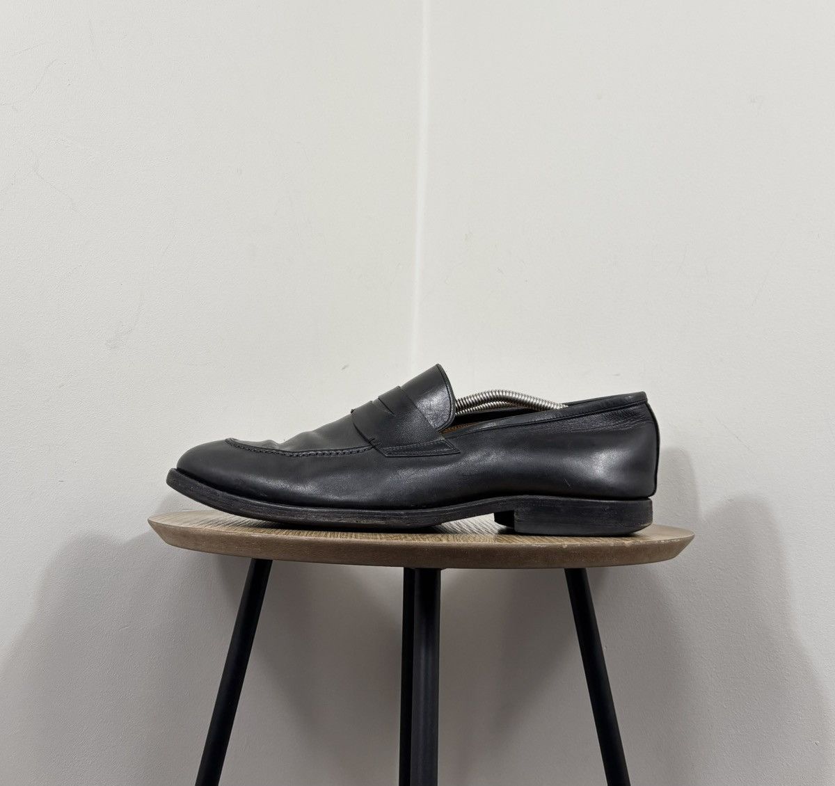 Other Prime Shoes Handmade Imola Men’s Black Leather Penny Loafers Size US 12 / EU 45 - 10 Thumbnail