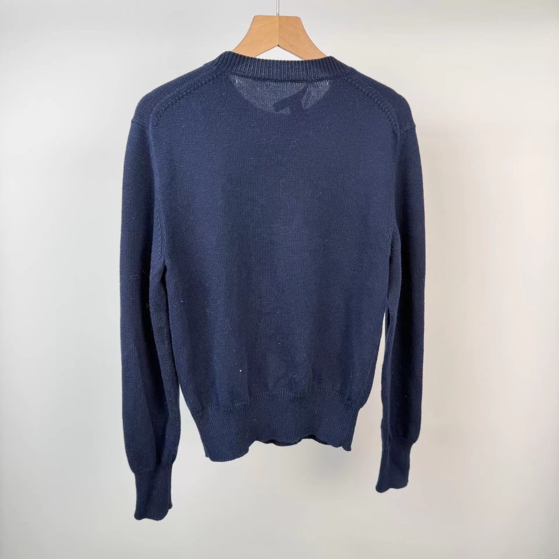 Louis Vuitton Louis Vuitton longsleeve knit sweater navy blue Size US S / EU 44-46 / 1 - 2 Thumbnail