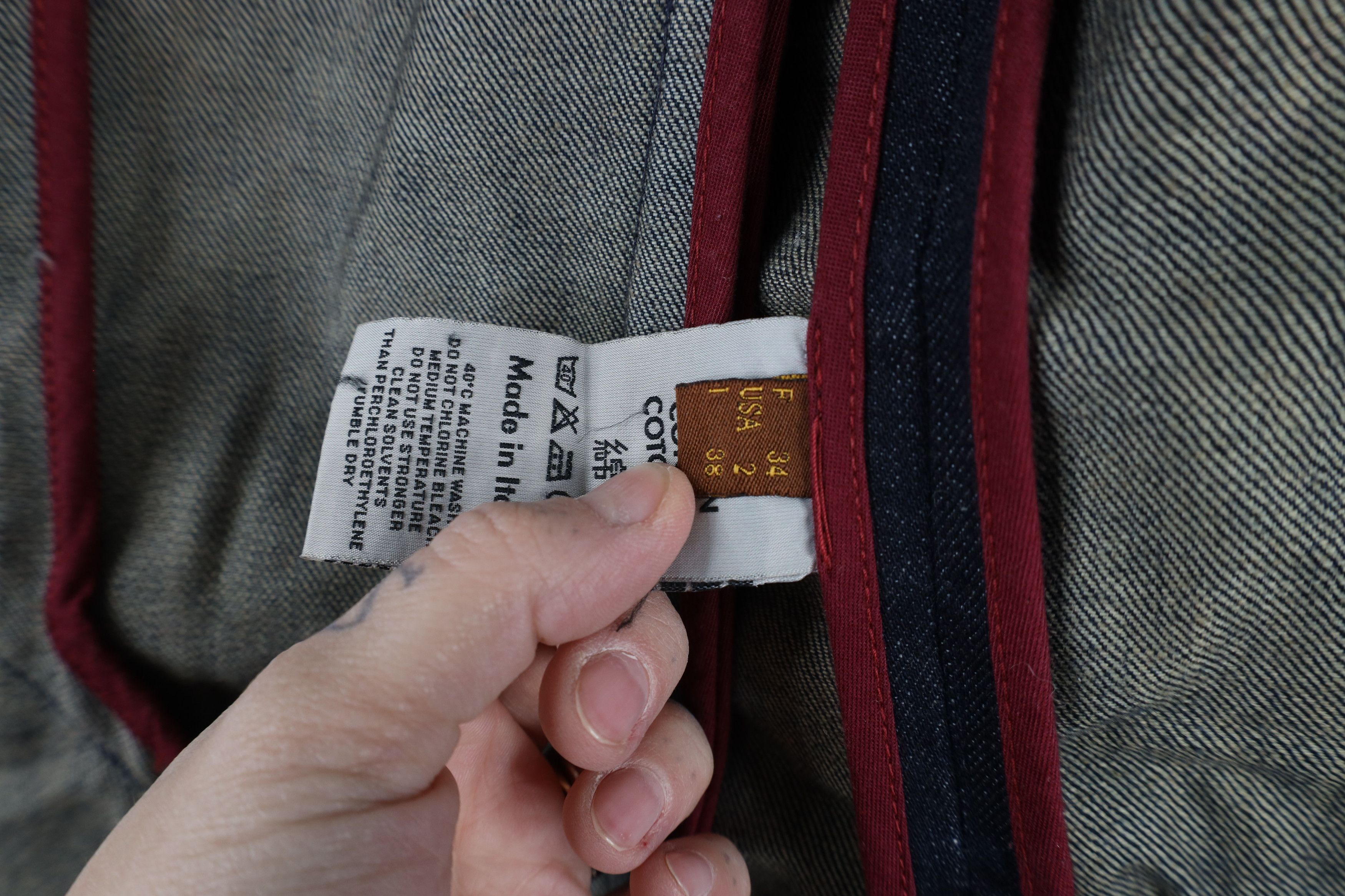 Vintage Notify NFY Distressed Denim Jean Blazer Jacket Raw Denim Size XS / US 0-2 / IT 36-38 - 12 Thumbnail