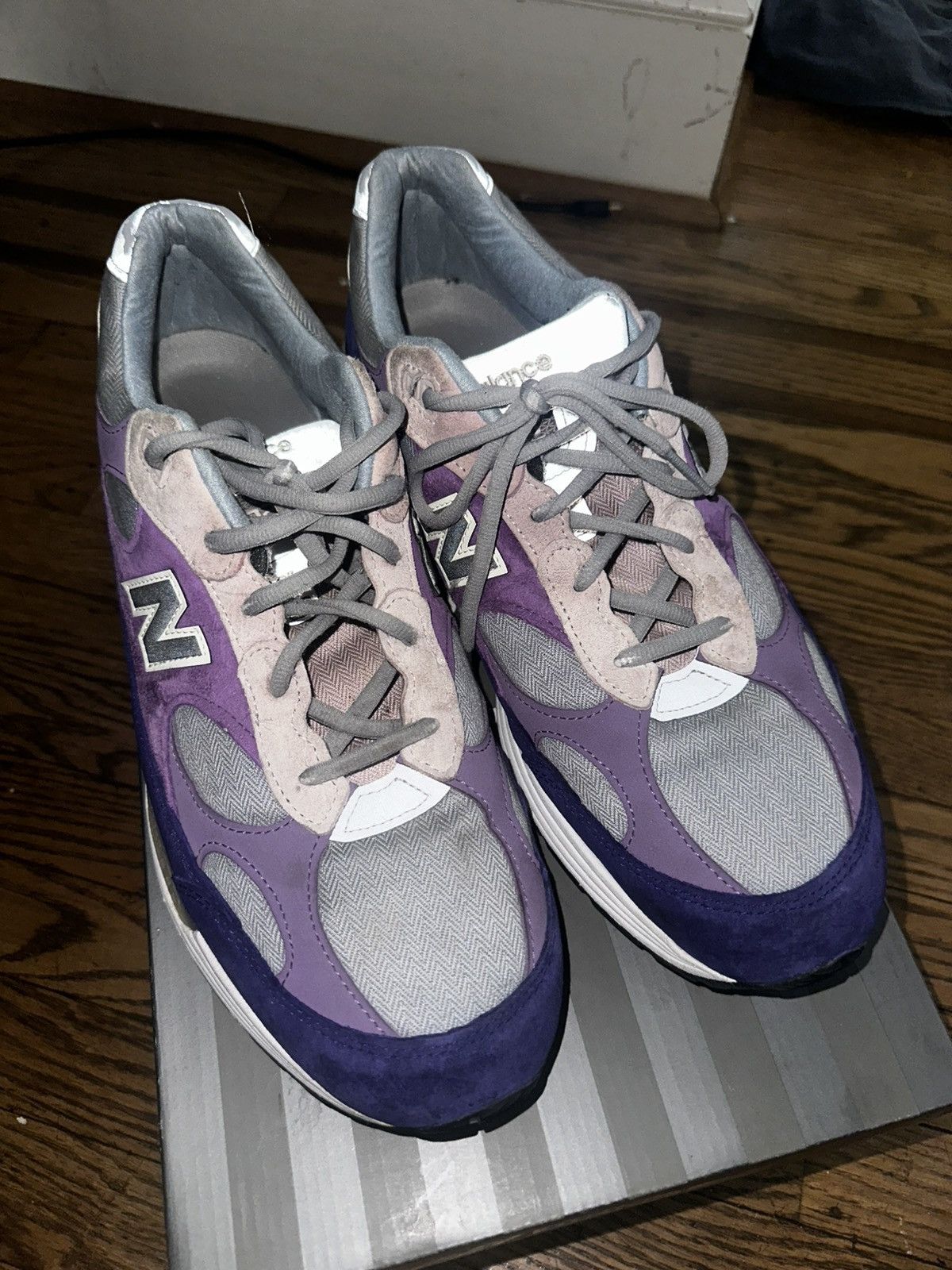 New Balance Size 13- New Balance 992 Gray/Purple/Violet M992AA Size US 13 / EU 46 - 5 Thumbnail