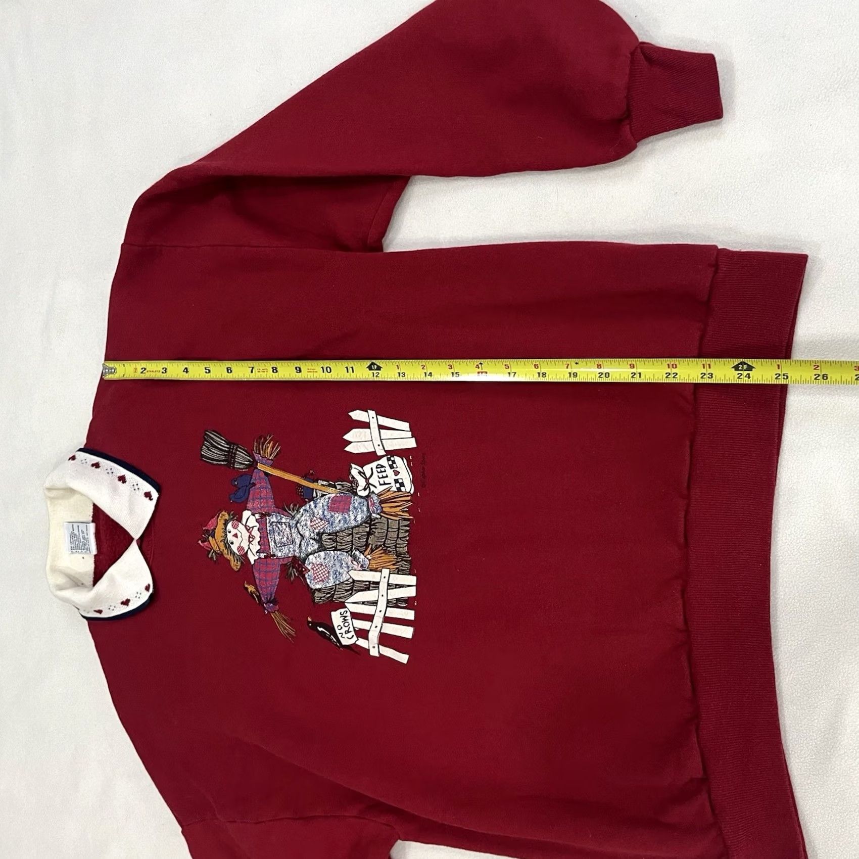 Vintage VINTAGE Gopher Sport Sweatshirt Collar Grannycore USA Made Gray XL Womens 1980s Halloween Farm Scarecrow Cotton Blend Shirt Size XL / US 12-14 / IT 48-50 - 8 Thumbnail