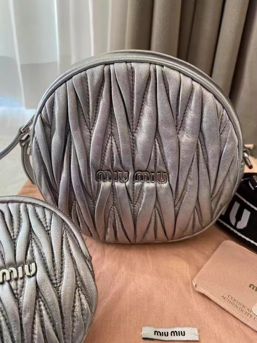 Miu Miu MIU MIU 3-in-1 Bag LN, DustBag/Card, AB232, No Chain Size ONE SIZE - 2 Thumbnail