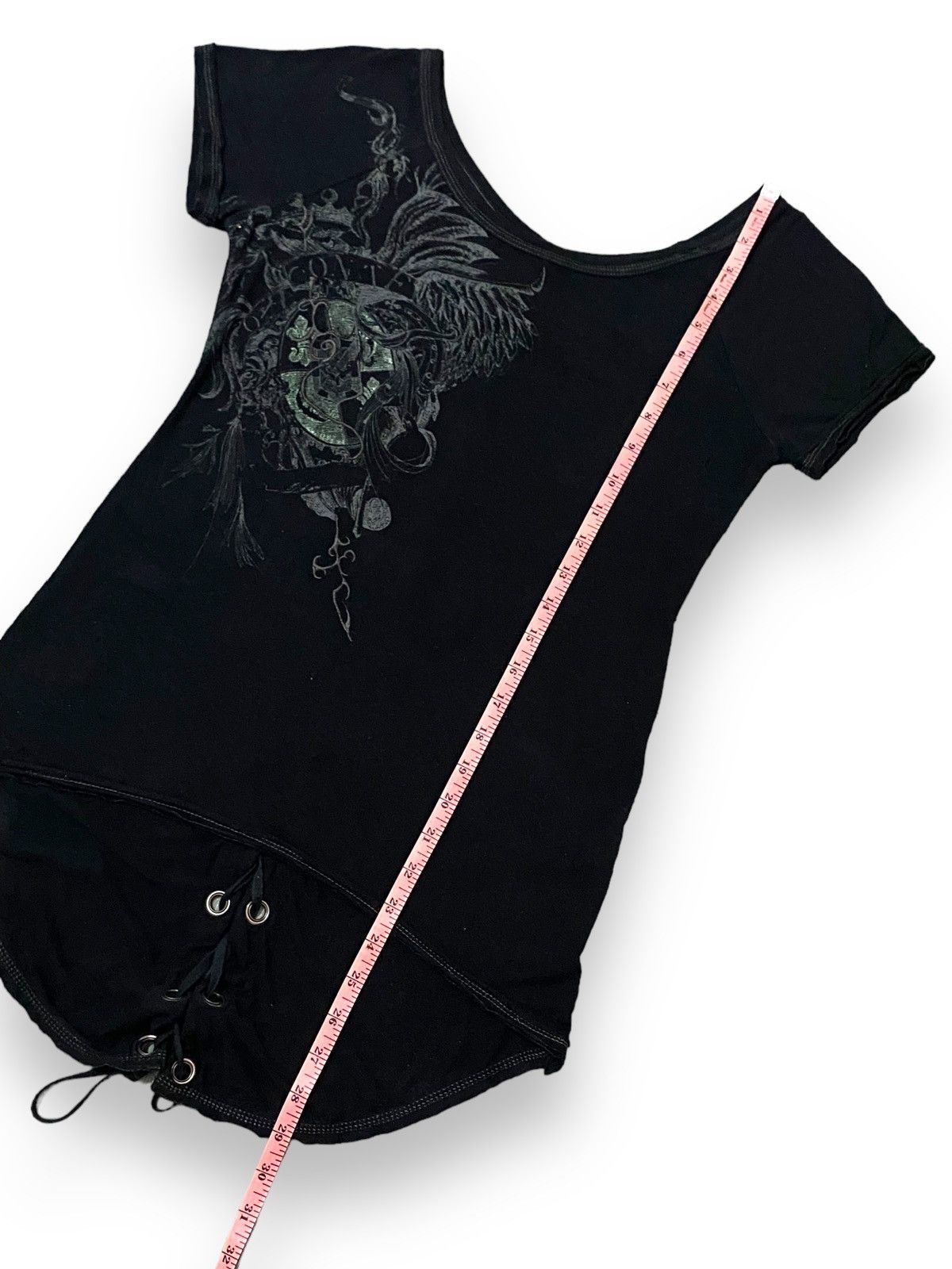 Japanese Brand Japan Ozz Croce Grunge Top Short Sleeves Embroidery Graphic Size M / US 6-8 / IT 42-44 - 15 Thumbnail