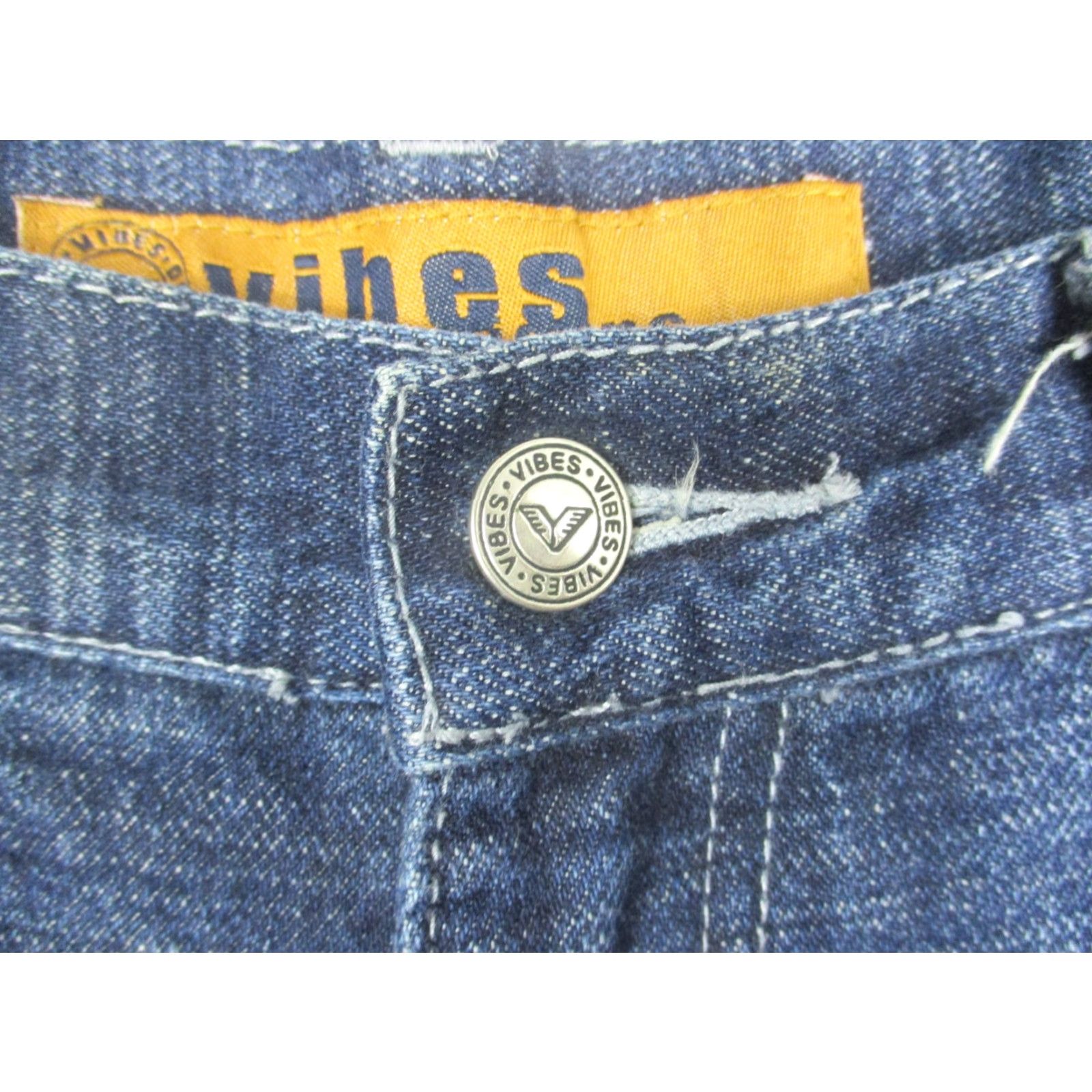 VIBE Vibes Jeans Mens 36x34 Blue Relaxed Fit Carpenter Straight Leg Denim Workwear Size US 36 / EU 52 - 5 Thumbnail