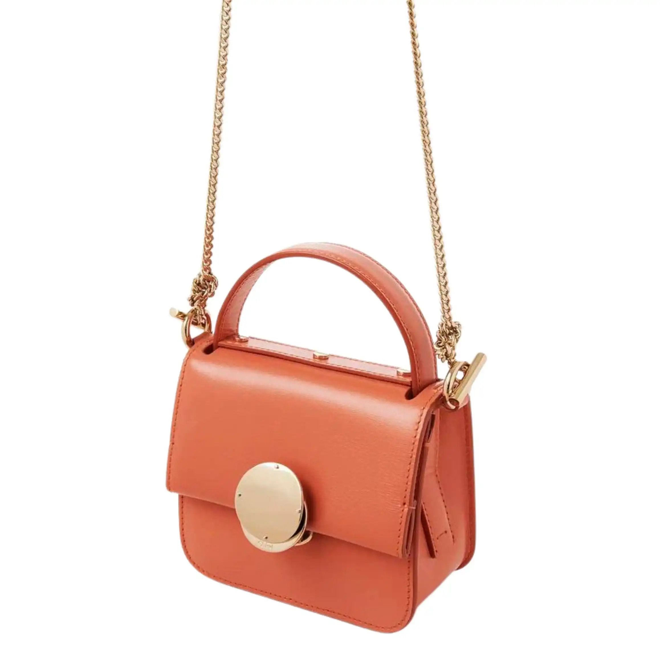 Chloe o1loc1c1224 Size: OS / CHC24 Penelope Micro Flap Bag Orange Size ONE SIZE - 5 Thumbnail