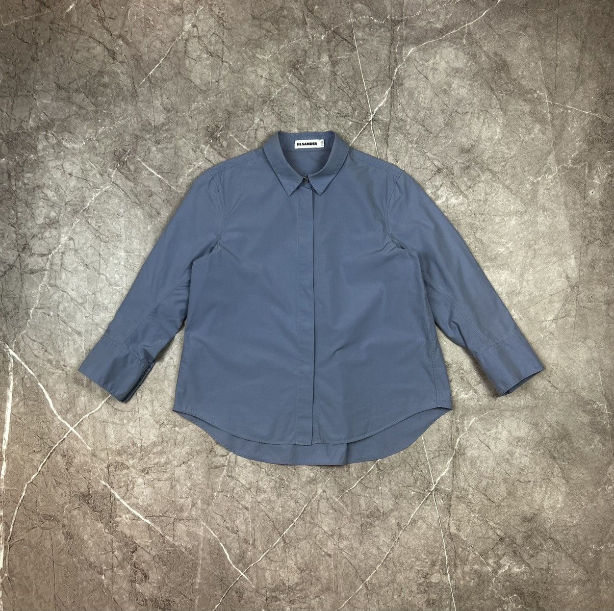 Jil Sander JIL SANDER Blue SHIRT BUTTON UP Size XS / US 0-2 / IT 36-38 - 1 Thumbnail