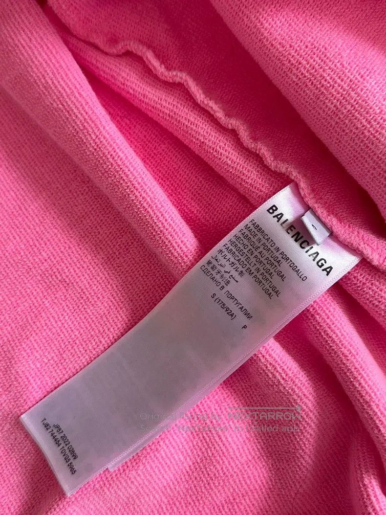 Balenciaga Balenciaga Distressed pink zip-up jacket hoodie Size US S / EU 44-46 / 1 - 5 Thumbnail