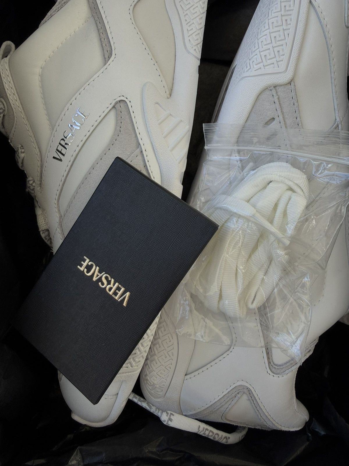 Versace Versace Sneaker Crosta Leather White Size US 9 / EU 42 - 7 Thumbnail