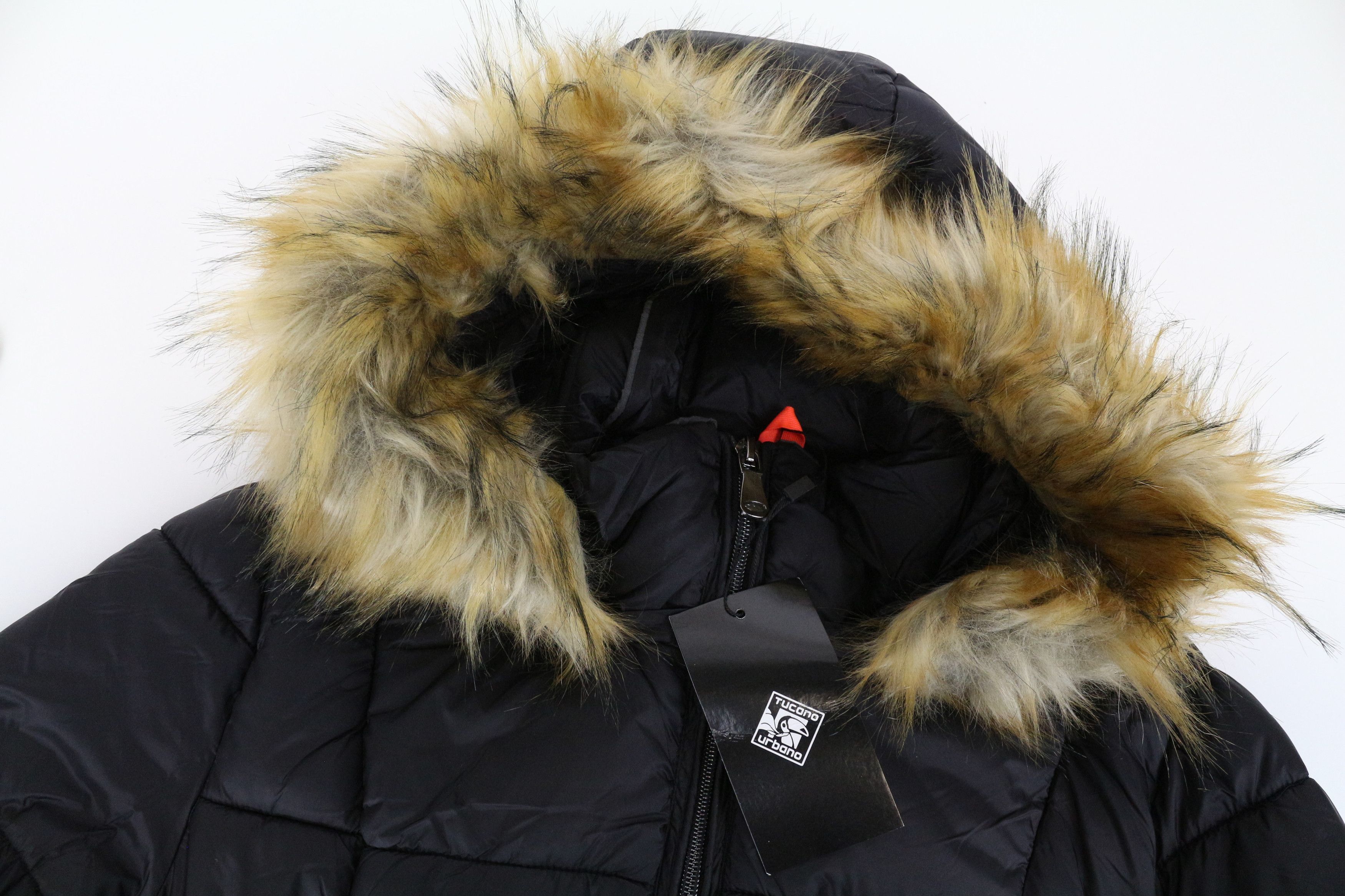 Other FURBET L Black Padded Faux Fur Hooded Jacket 74815 Size L / US 10 / IT 46 - 5 Thumbnail