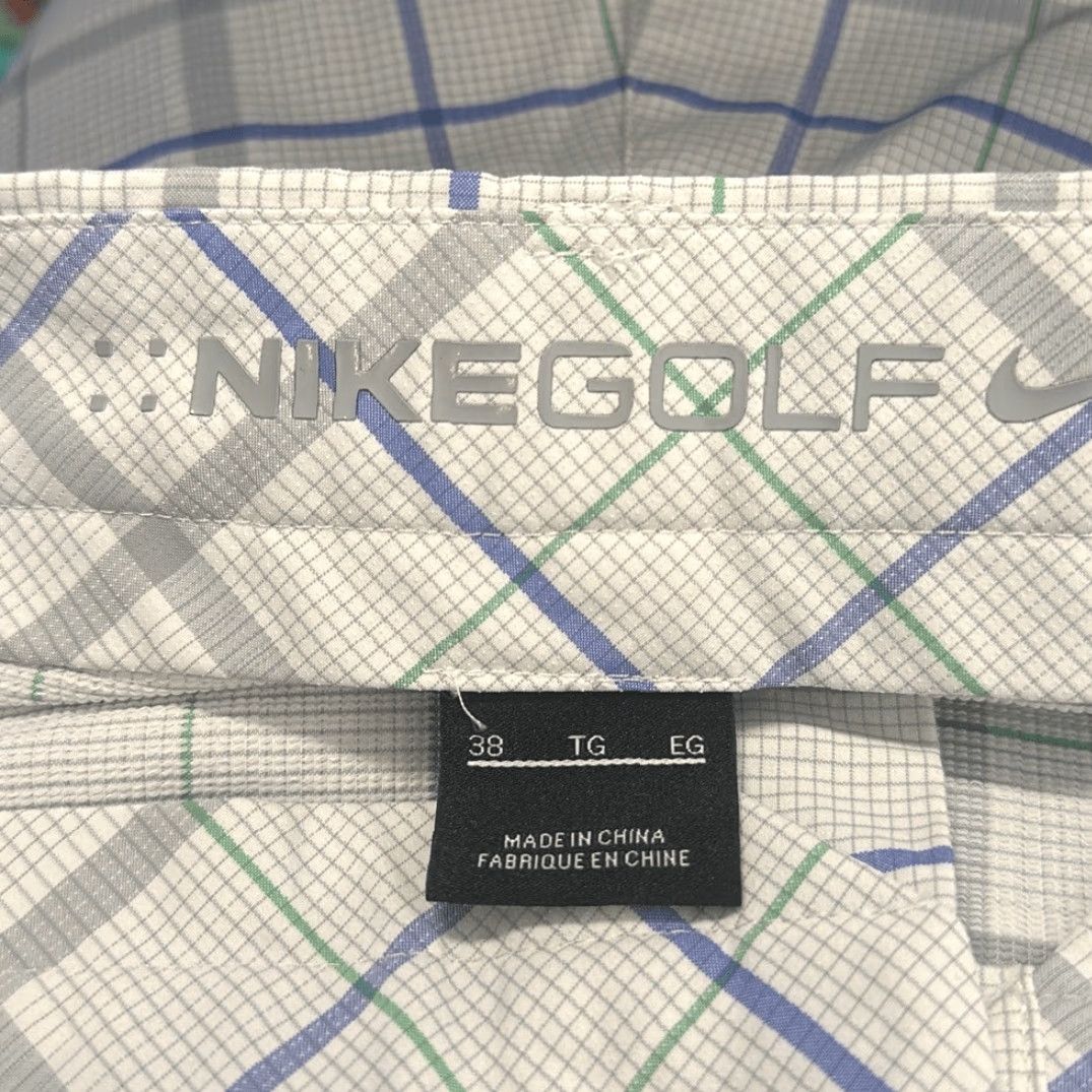 Nike Nike Golf Mens Plaid Golf Shorts 38 Black Chino Regular Mens Size 38 Short Inseam 12” Size US 38 / EU 54 - 4 Thumbnail