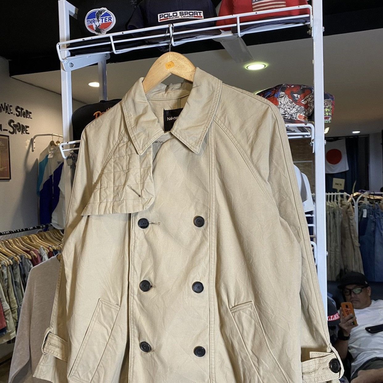 Ne-Net Ne-net by Issey Miyake quilted safari trench coats Size US L / EU 52-54 / 3 - 4 Thumbnail