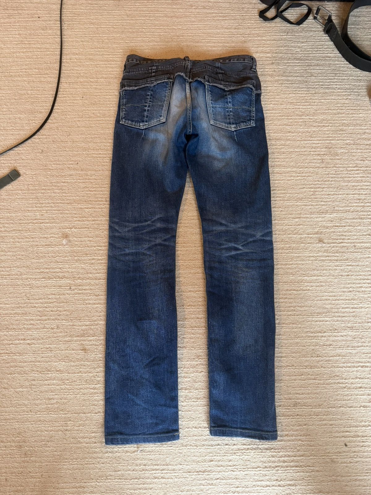 Maison MIHARA YASUHIRO Cummerbund denim jeans black blue Size US 30 / EU 46 - 3 Thumbnail