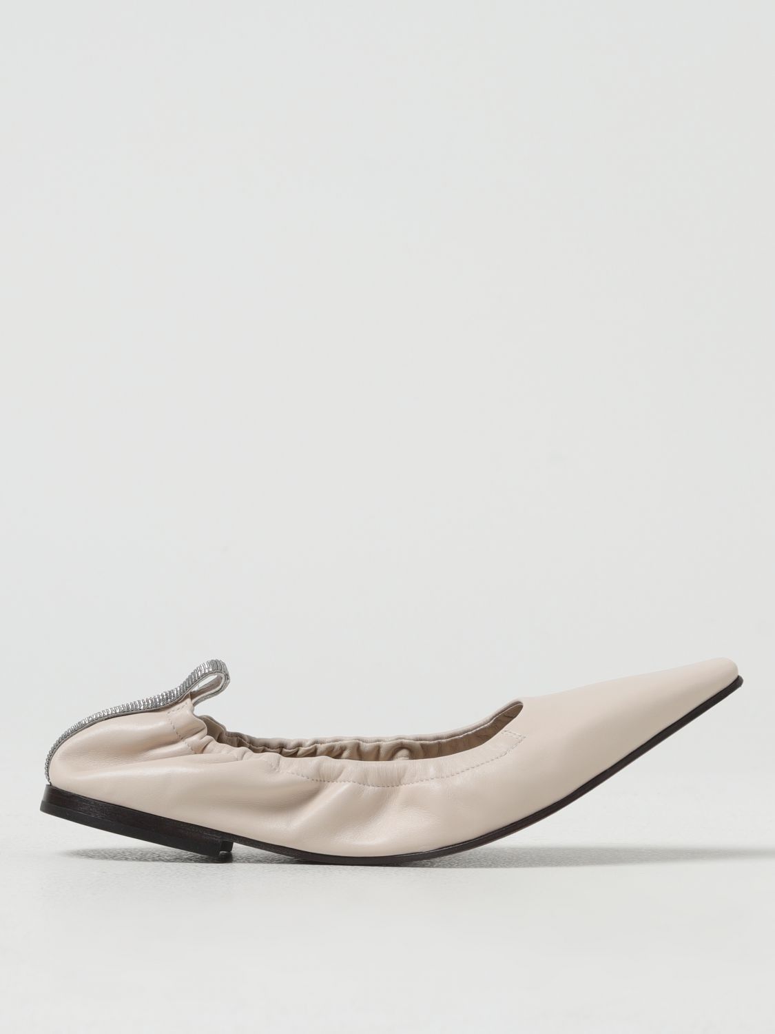 image of Brunello Cucinelli Ballet Flats Woman Beige, Women's (Size 8)