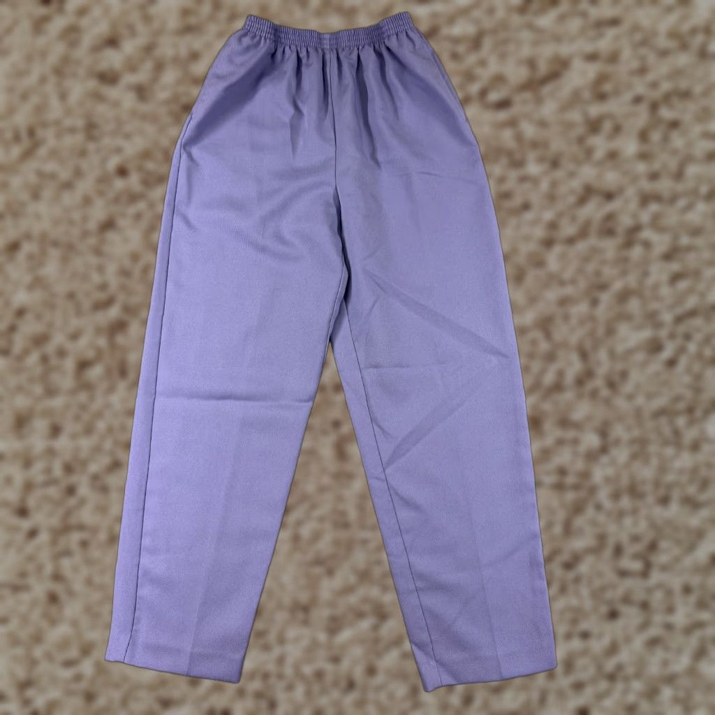 Vintage VINTAGE JoRo Pants Womens 12 Purple Elastic Waist Pull On 100% Polyester Lane Bryant Size 34" / US 12 / IT 48 - 1 Thumbnail
