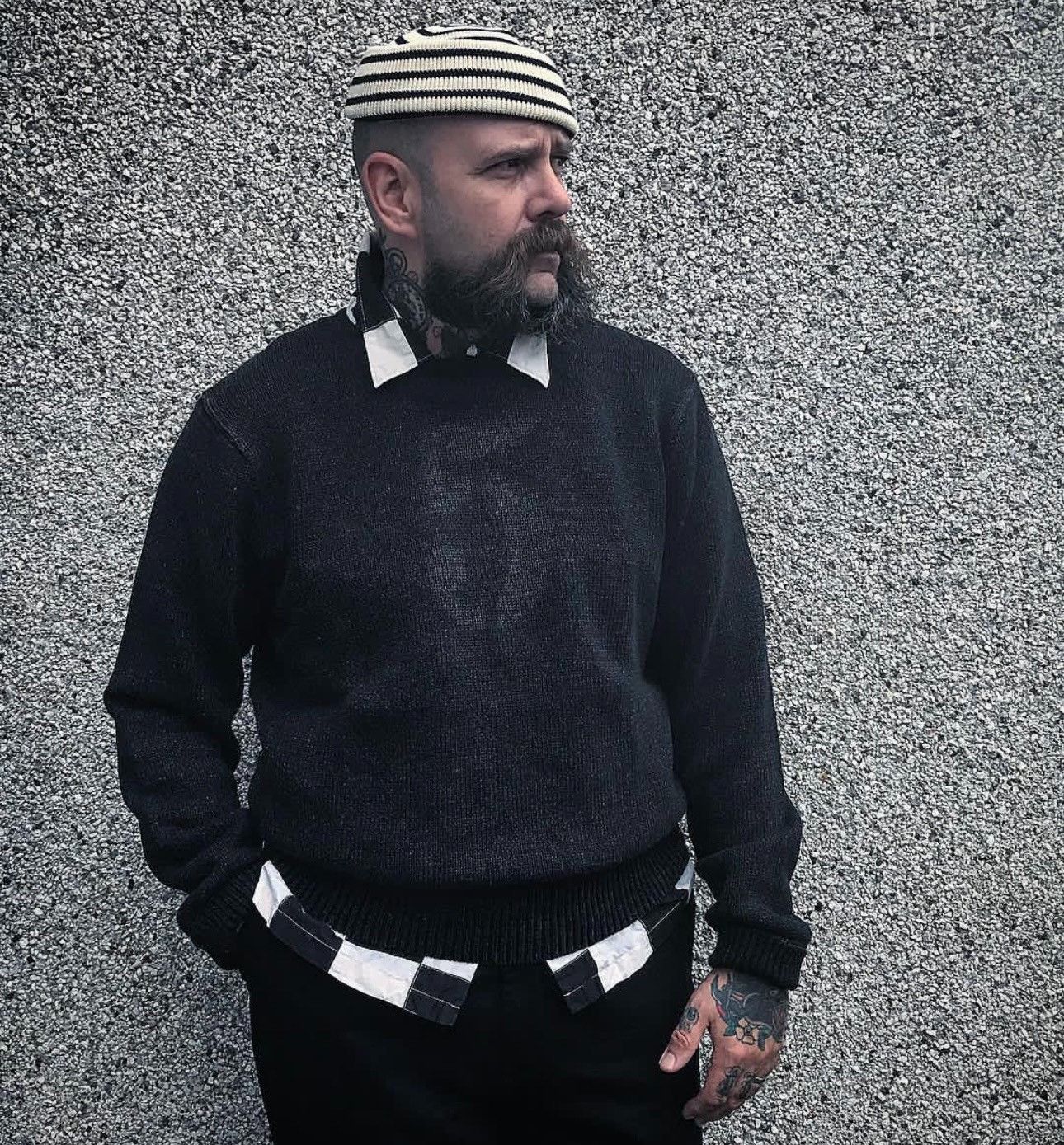 RRL Ralph Lauren RRL Vintage Washed Carbon Black Sweater Size US M / EU 48-50 / 2 - 1 Thumbnail