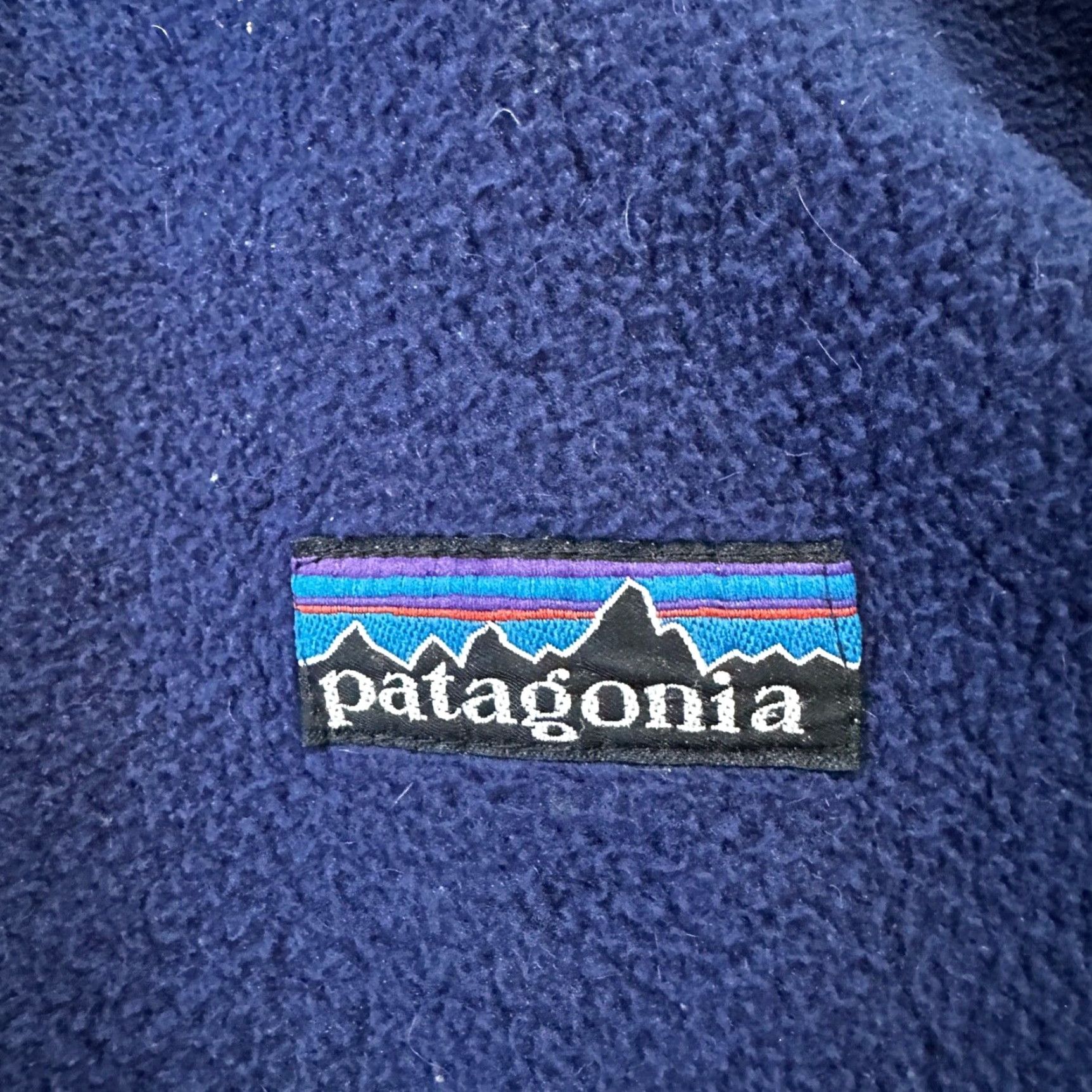Patagonia Patagonia Vintage 80s Zip Up Fleece Jacket Navy Blue Full Bomber 90s Deep Pile Size US L / EU 52-54 / 3 - 4 Thumbnail