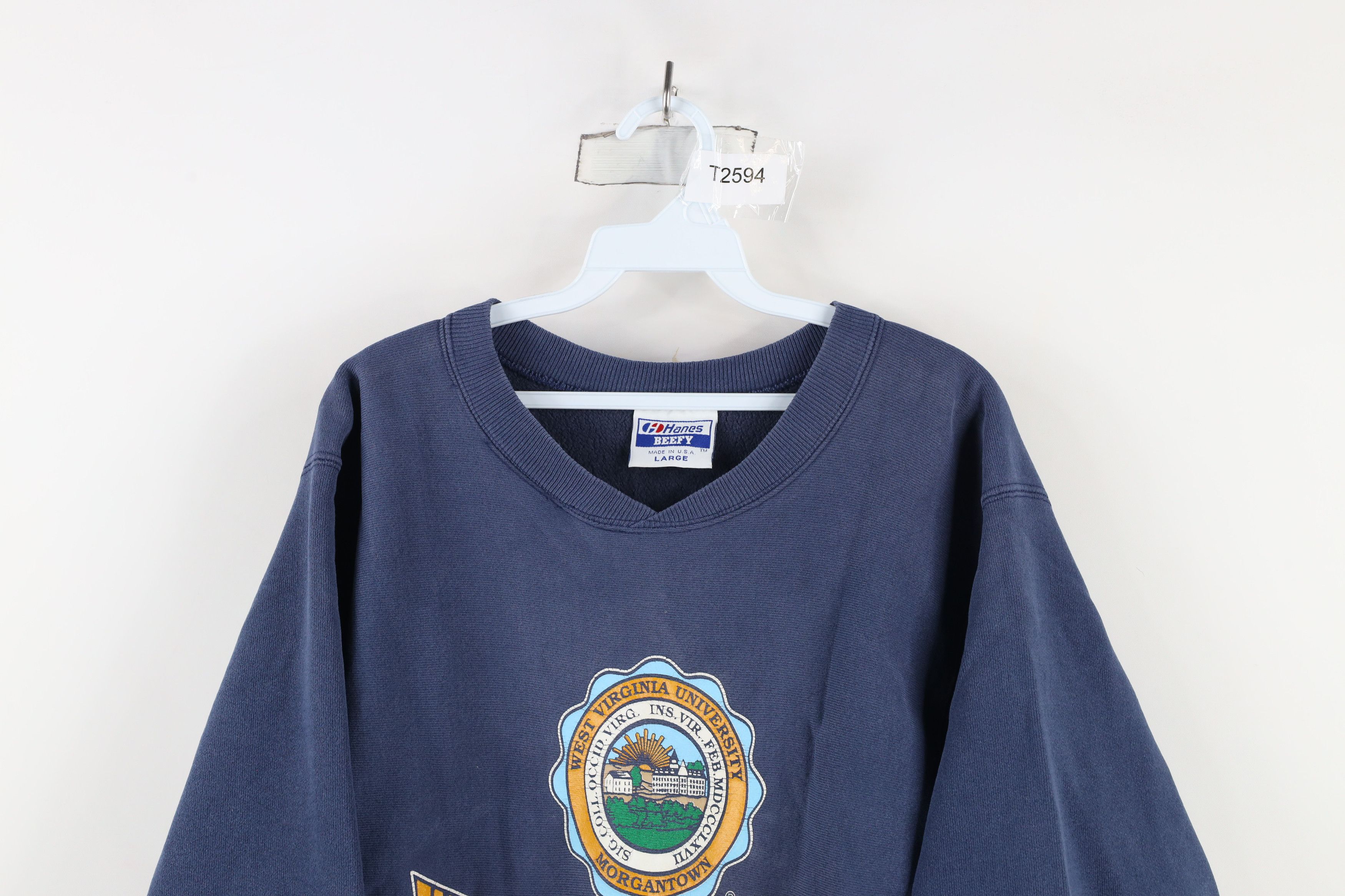 Vintage Vintage 80s 90s West Virginia University Sweatshirt USA Size US L / EU 52-54 / 3 - 2 Thumbnail