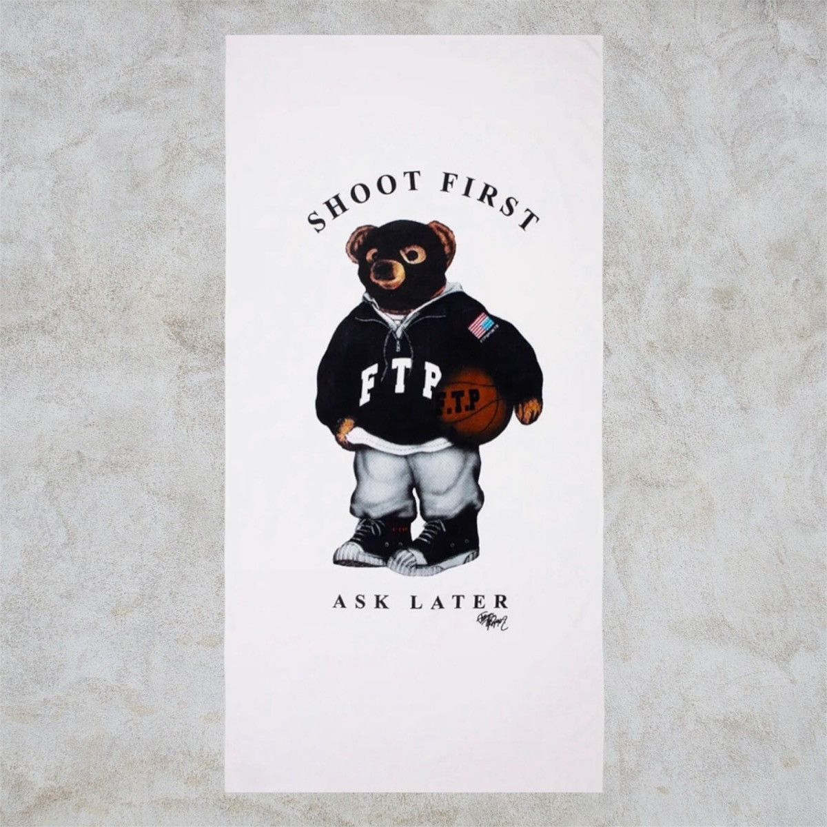 Fuck The Population FTP Bear Towel Size ONE SIZE - 1 Preview