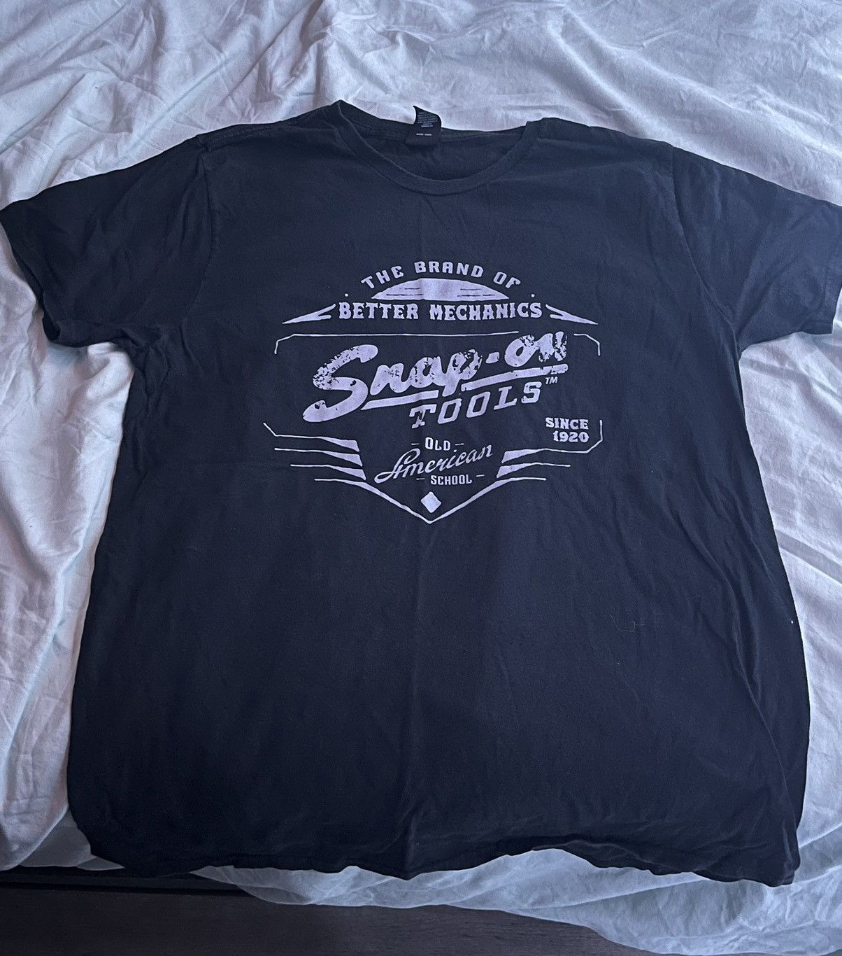 Vintage Black Snap On Tee Size L Size US L / EU 52-54 / 3 - 1 Thumbnail