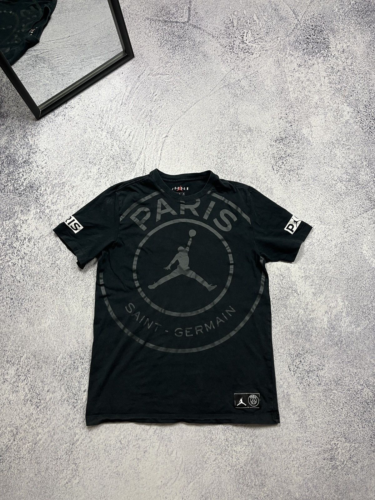 Jordan Brand Jordan Paris Saint Germain Big Logo T Shirt Drill Hype Y2k Size US M / EU 48-50 / 2 - 1 Thumbnail