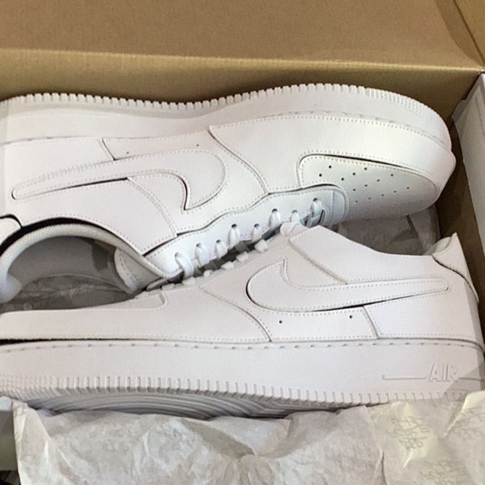 Nike Nike AF1 - 1/1 White with Black + Cosmic Patches sz 14 Size US 14 / EU 47 - 10 Thumbnail