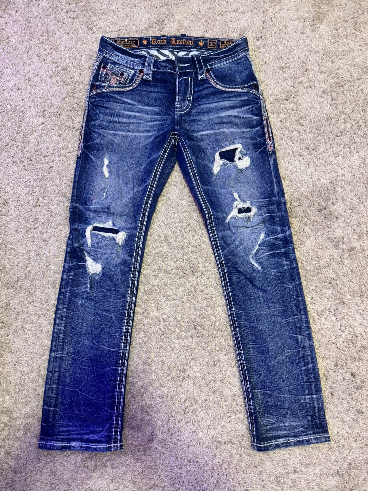 Rock Revival Rock Revival Jeans Slim Straight Size 30x32 Size US 30 / EU 46 - 1 Thumbnail