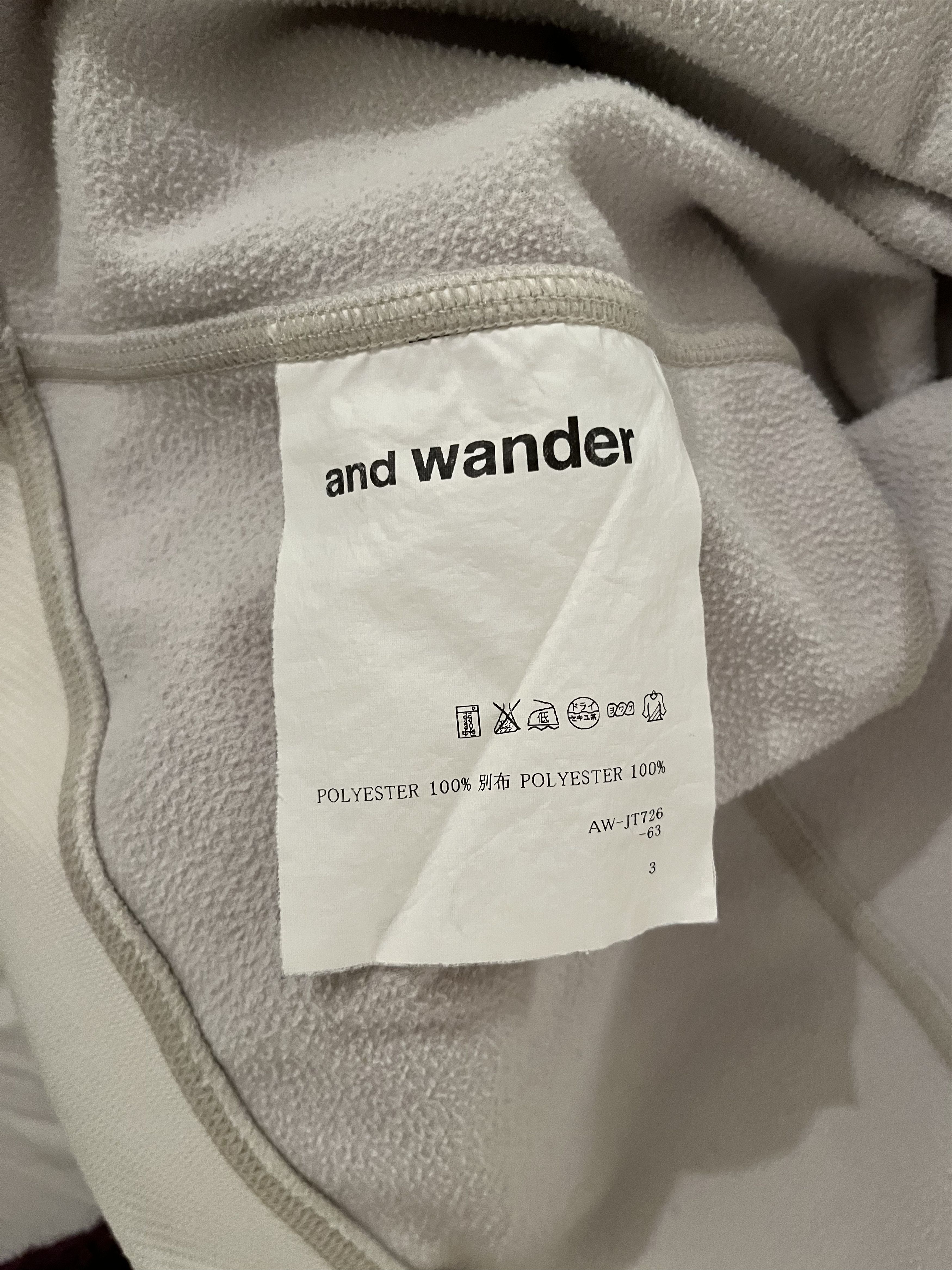 And Wander Technical Sweatshirt Size US S / EU 44-46 / 1 - 3 Thumbnail