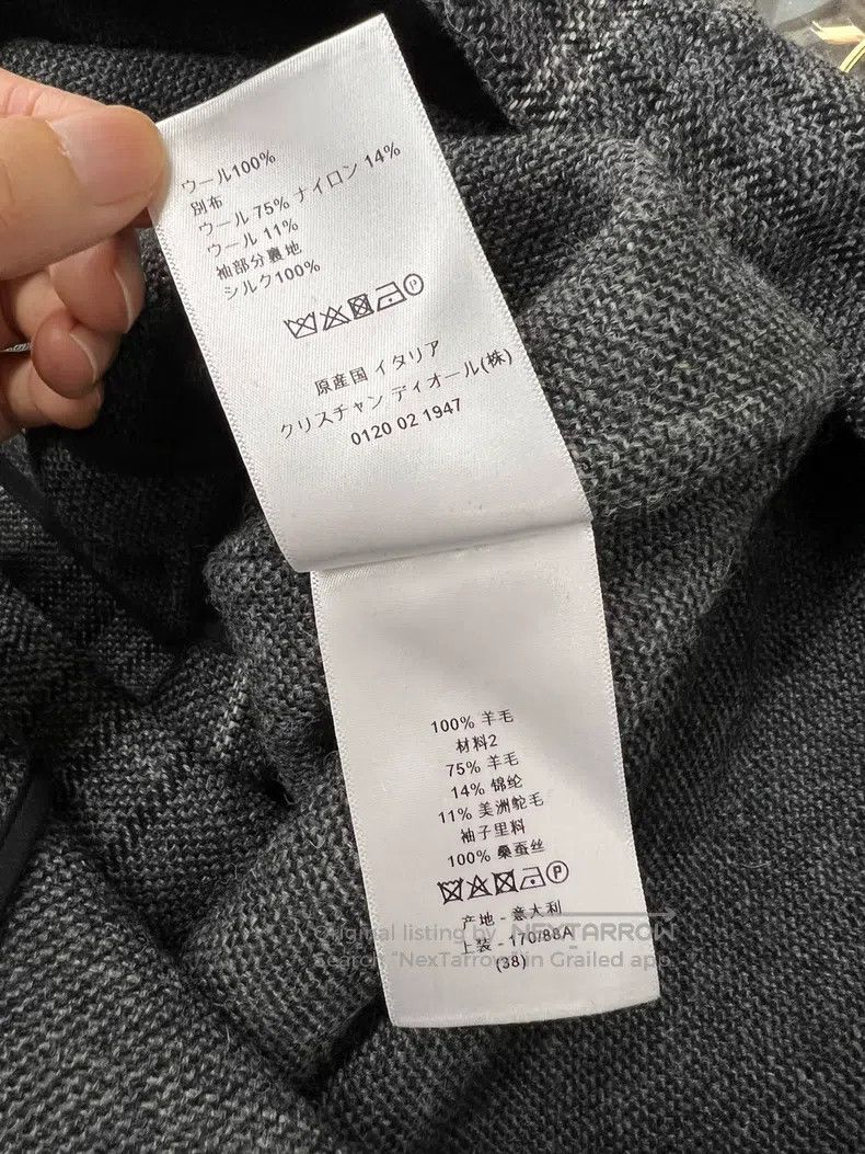 Dior Dior Double-breasted embroidered woollen coat Size XS / US 0-2 / IT 36-38 - 7 Thumbnail
