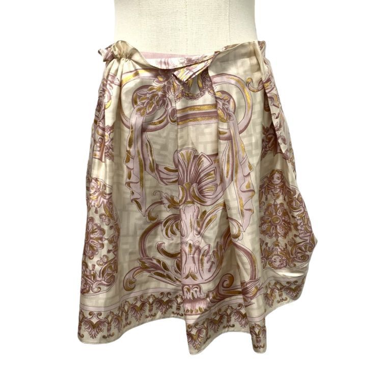 Fendi Fendi x Versace Baroque Silk Mini Skirt Size 40 Size 27" / US 4 / IT 40 - 1 Thumbnail
