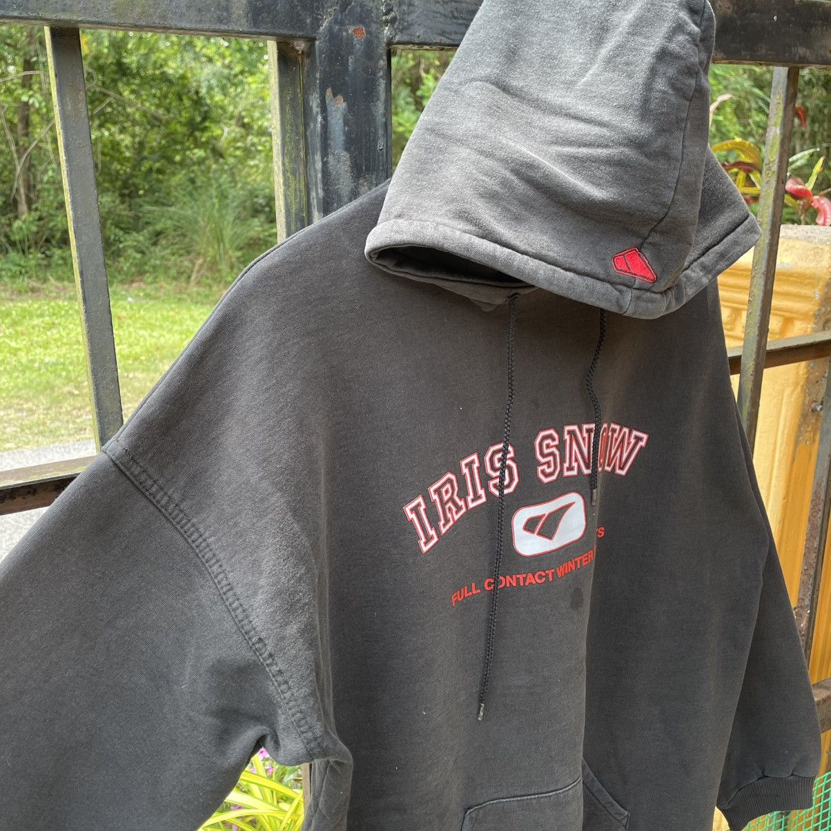 Vintage 🔥Vintage 90s Iris Snow Big Logo Pullover Hoodie Size US M / EU 48-50 / 2 - 8 Thumbnail