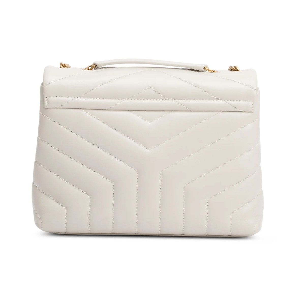 Saint Laurent Paris SAINT LAURENT 2021 White Quilted Leather Small Shoulder Bag Size ONE SIZE - 5 Thumbnail