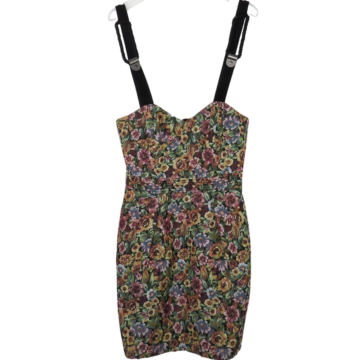 BCBGeneration BCBGeneration Floral Brocade Bustier Mini Dress Size 4 Size S / US 4 / IT 40 - 4 Thumbnail